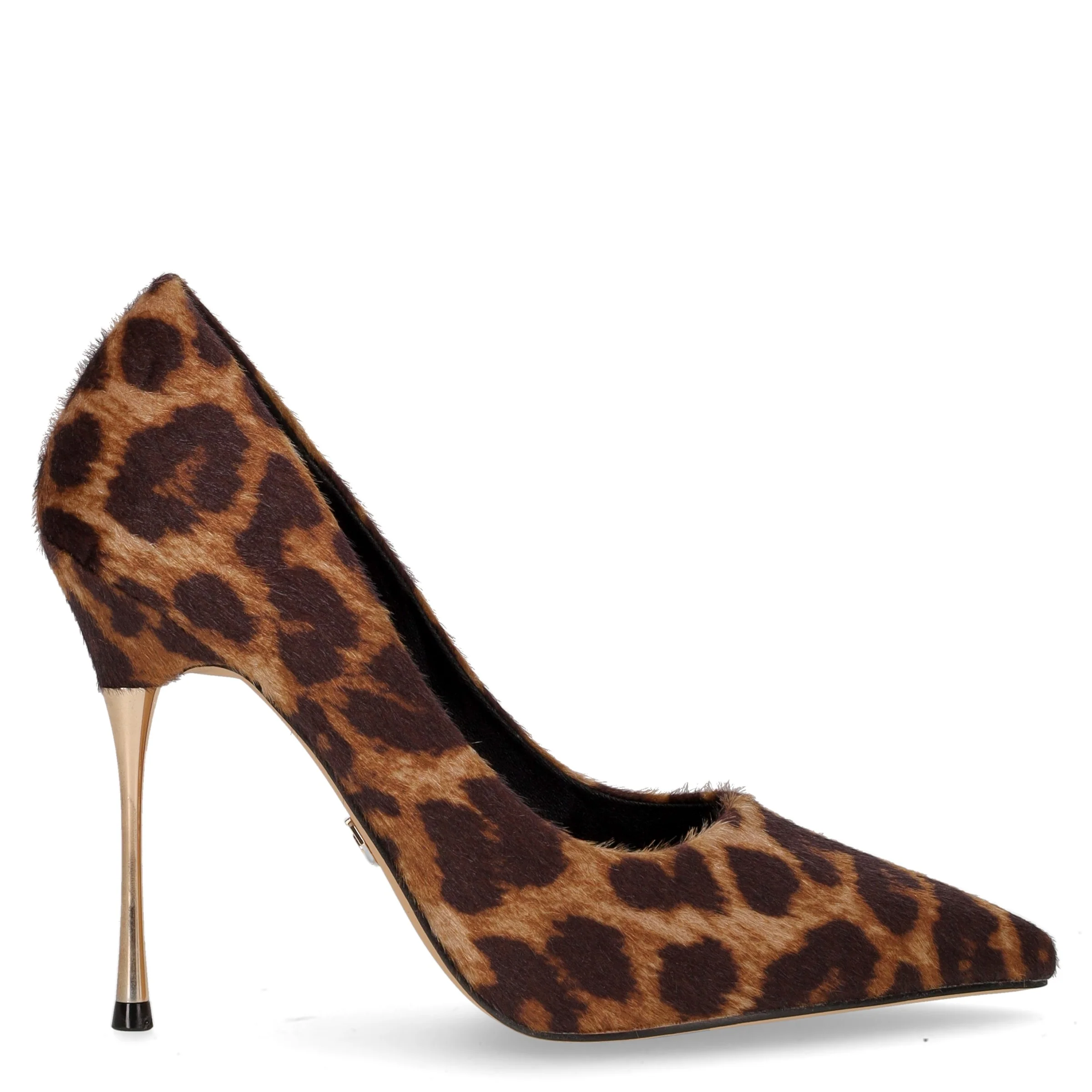 Décolleté in ecopelle leopardo