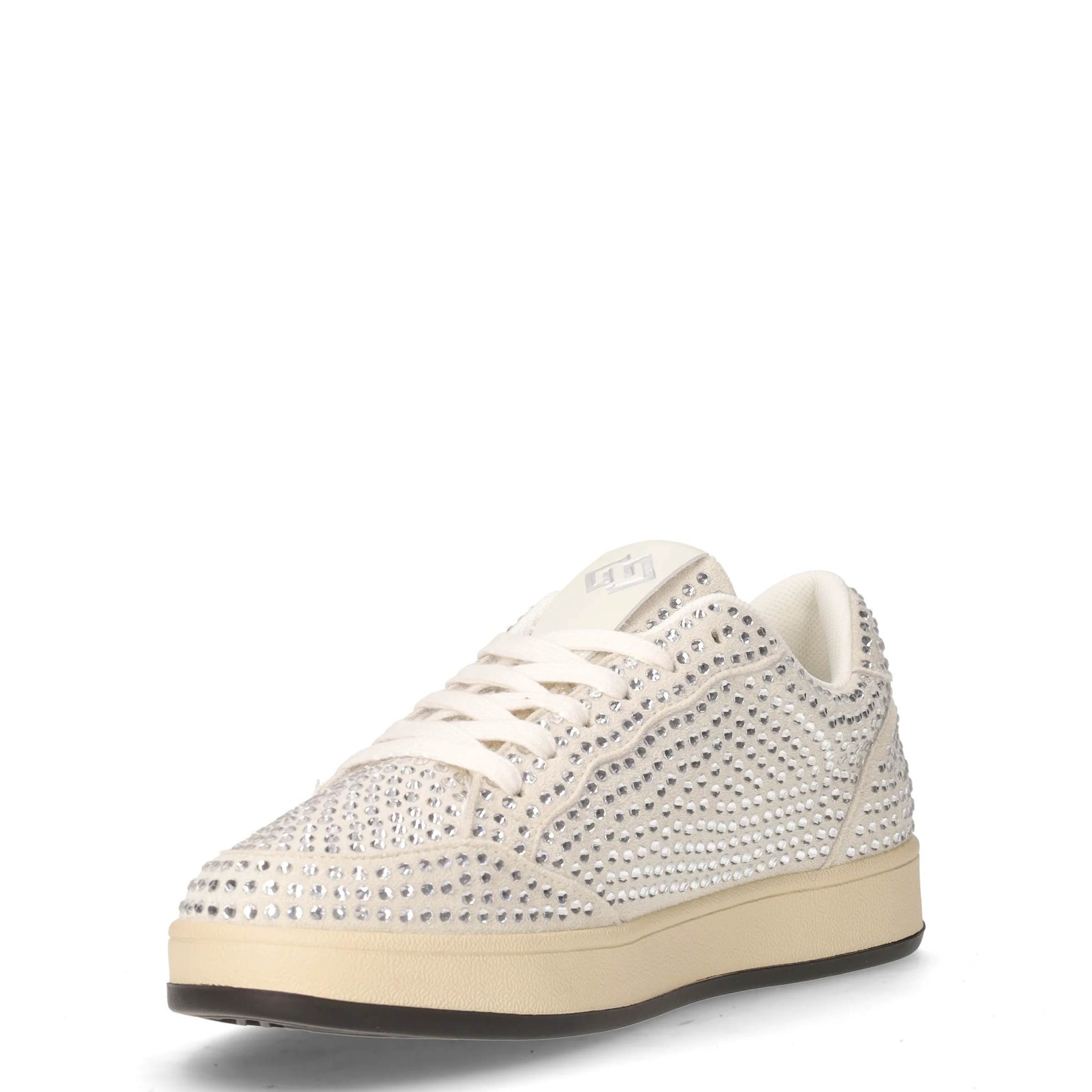 Sneaker in tessuto e ecopelle argento - Image 3