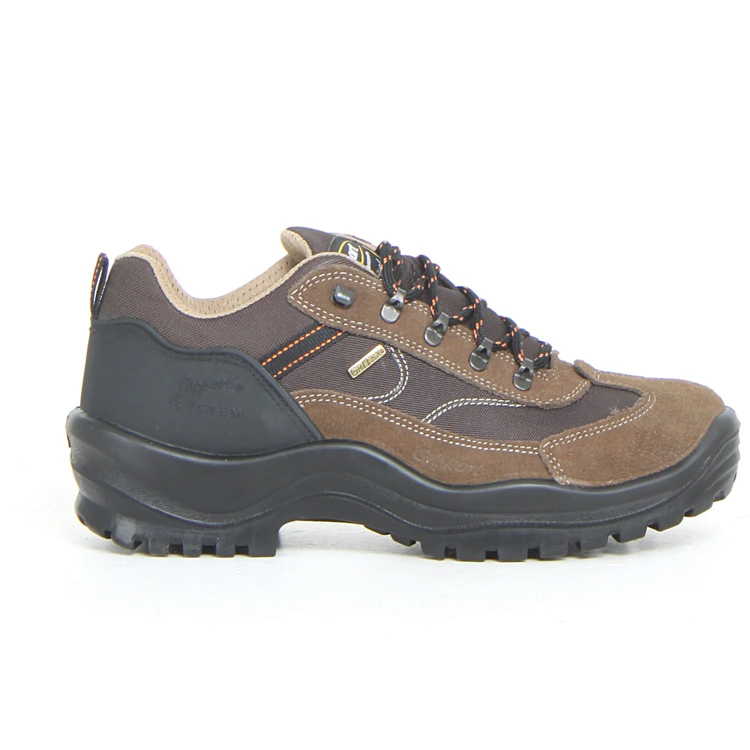 Scarpa da trekking in pelle e tessuto marrone