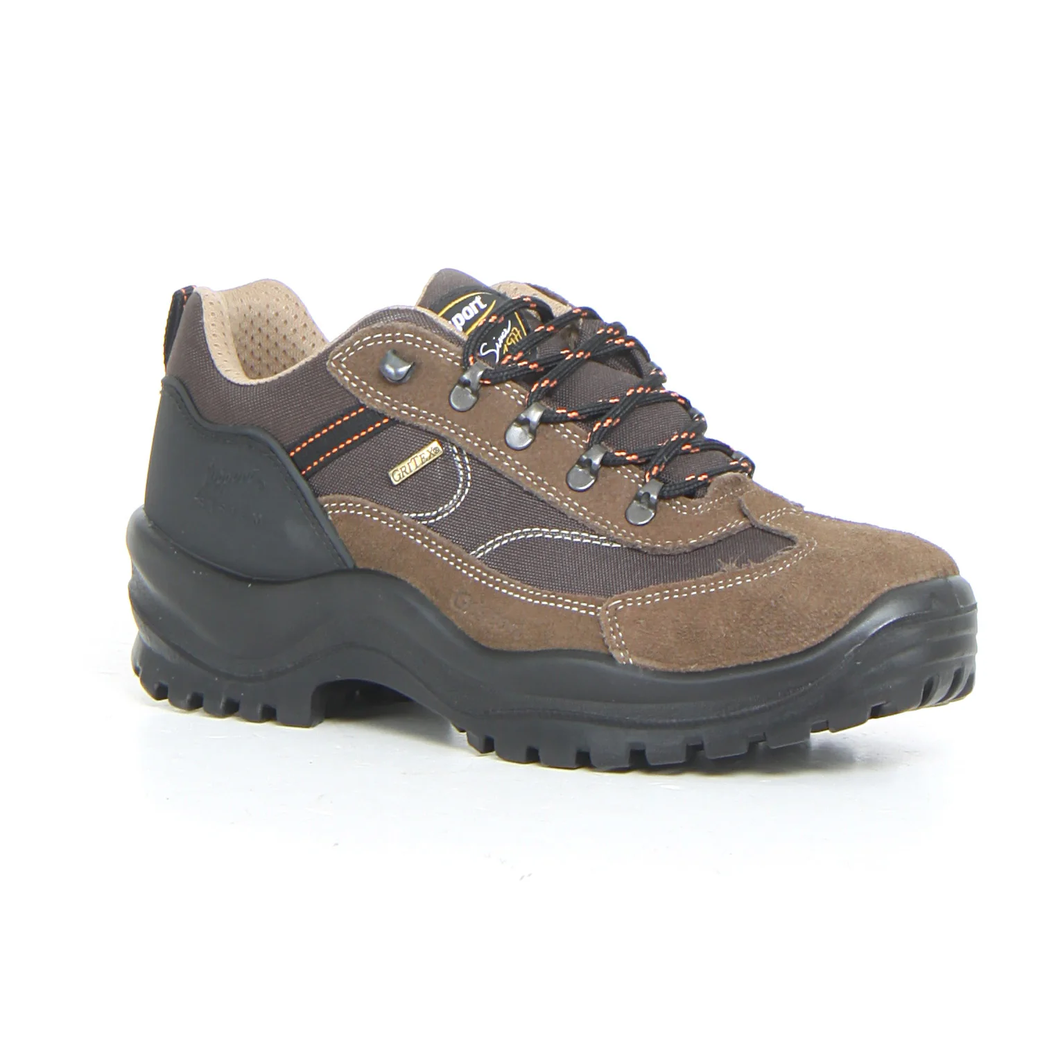 Scarpa da trekking in pelle e tessuto marrone - Image 2