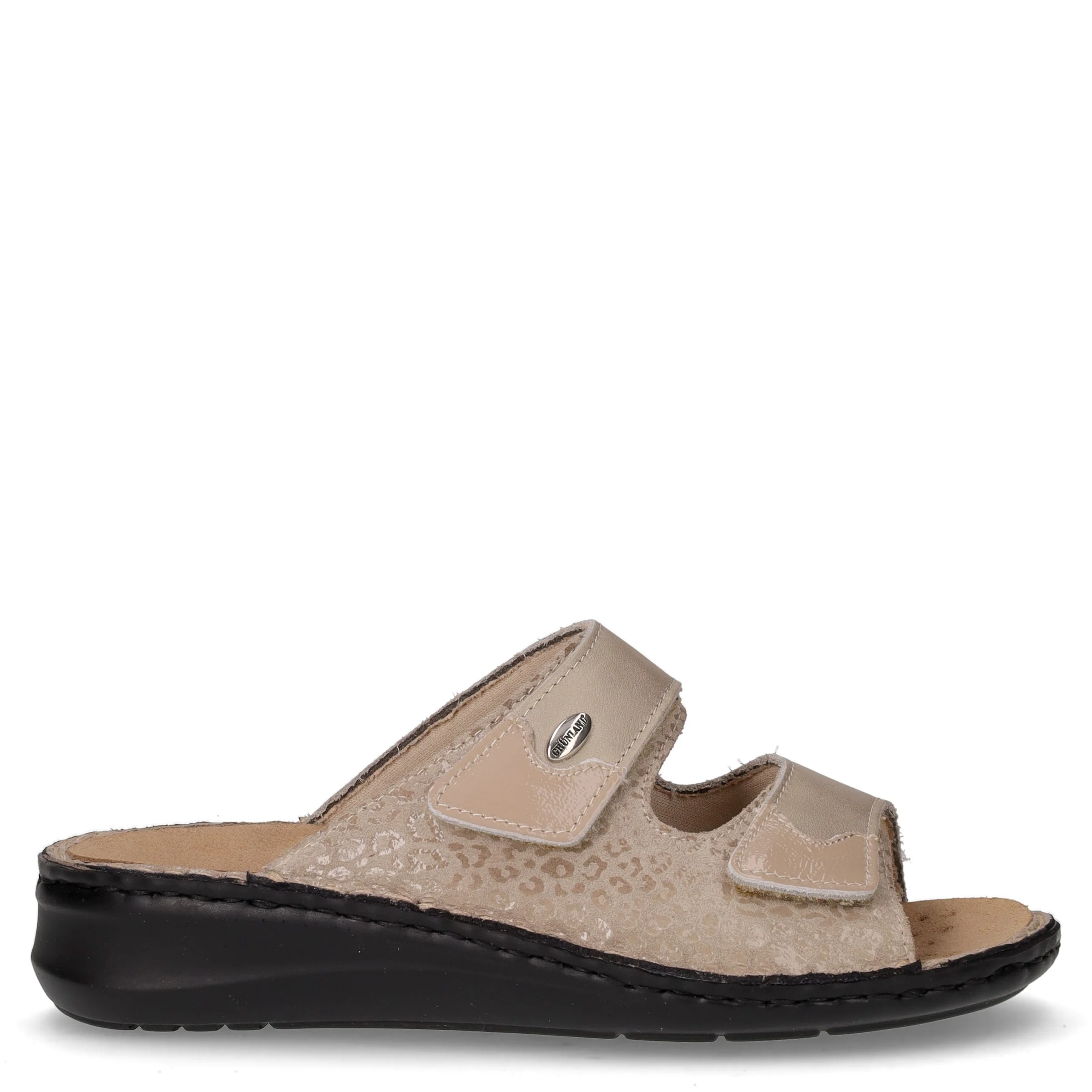 Dami ciabatta in pelle platino