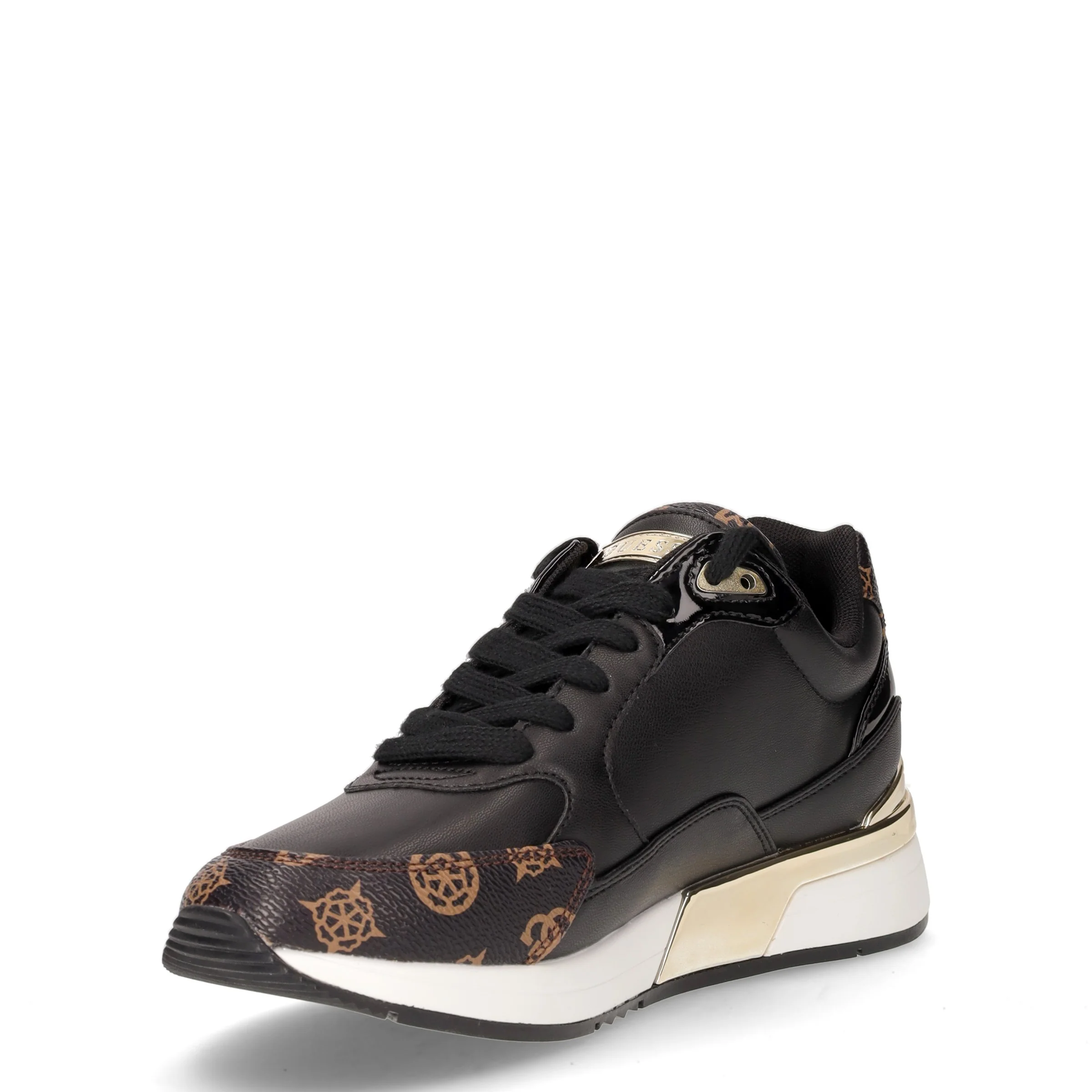Sneaker in ecopelle nero marrone - Image 3