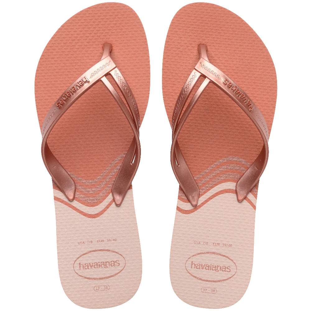 Elegant print ciabatta infradito pink clay