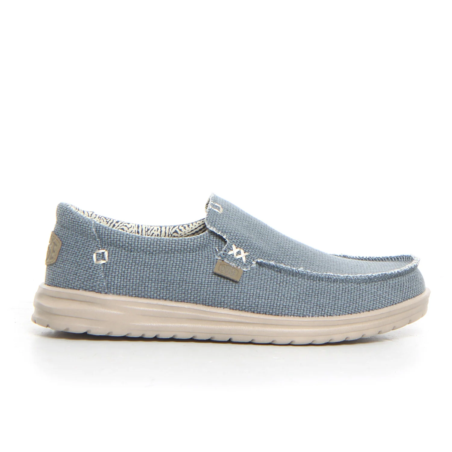 Mikka mocassino sportivo in tessuto blu