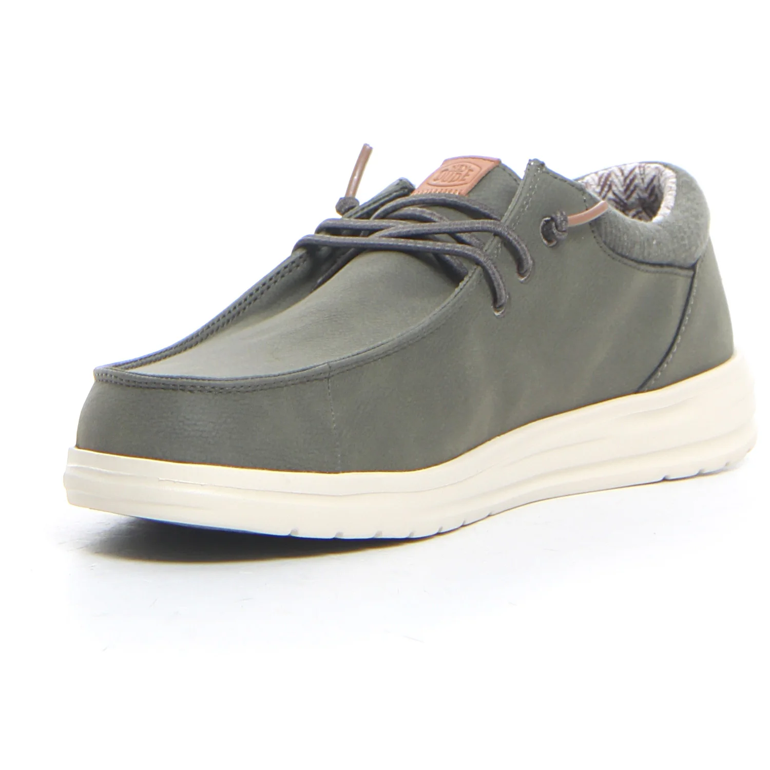 Paul Classic stringata sportiva in ecopelle oliva - Image 3
