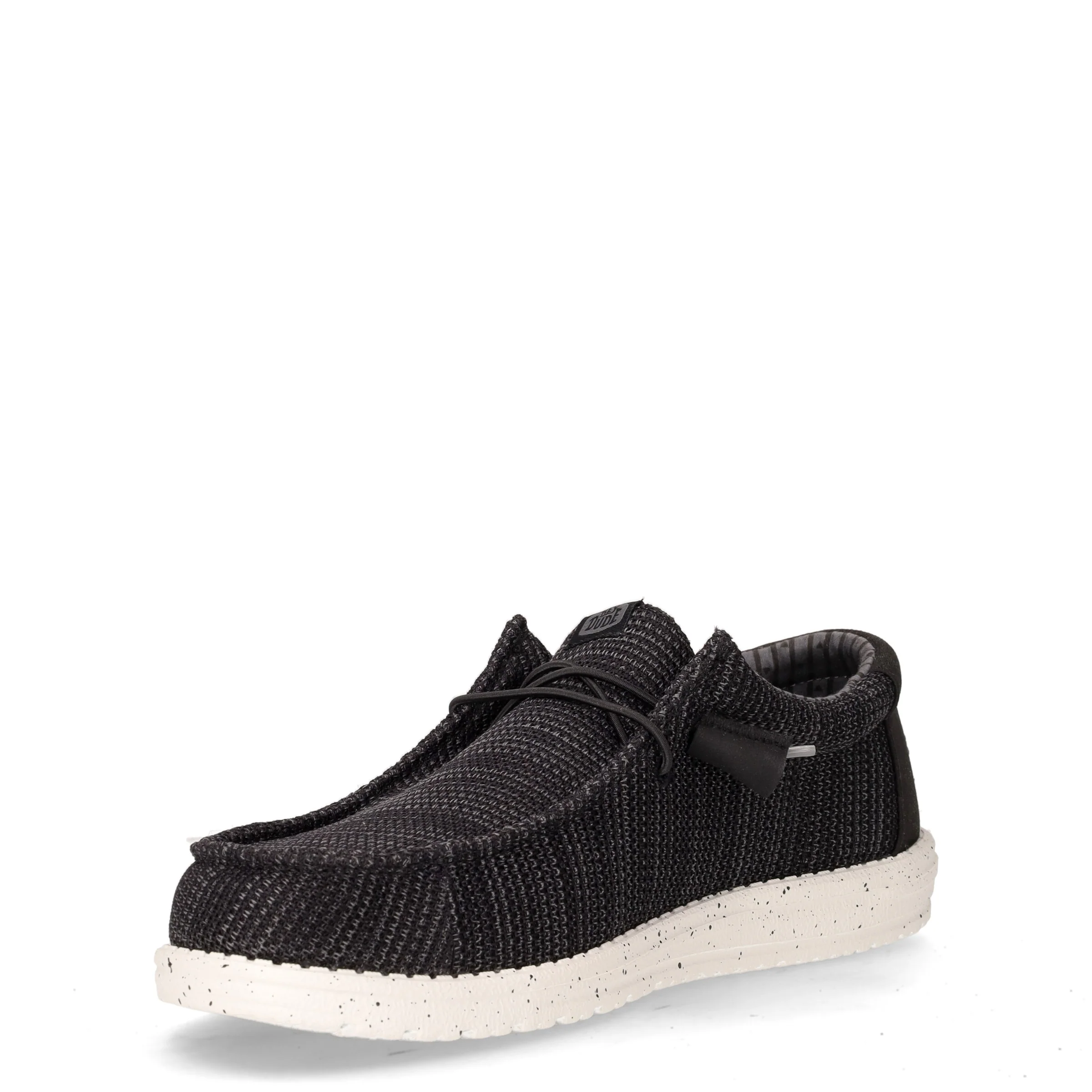 Wally stringata casual in tessuto nero - Image 3
