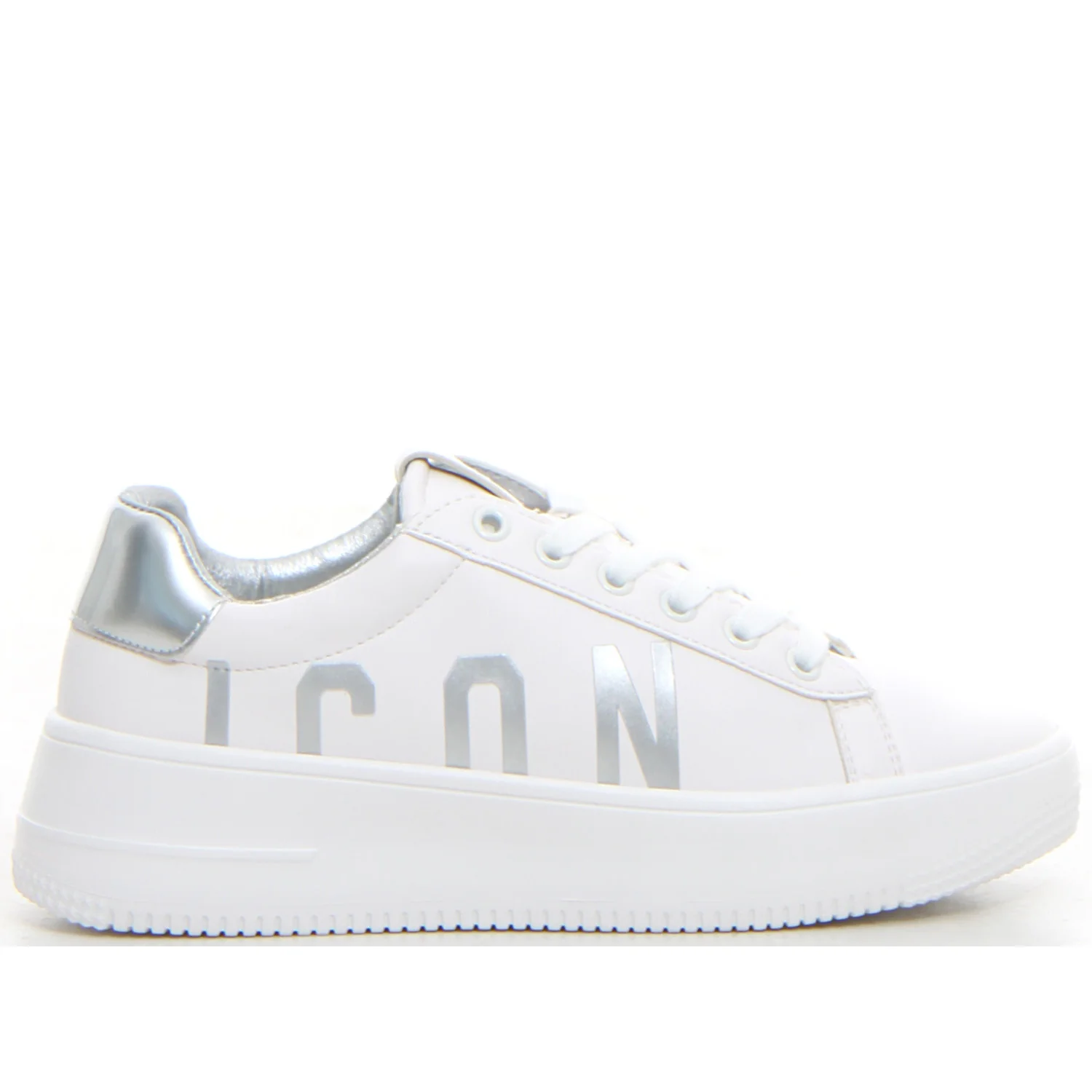 Sneaker bianco argento