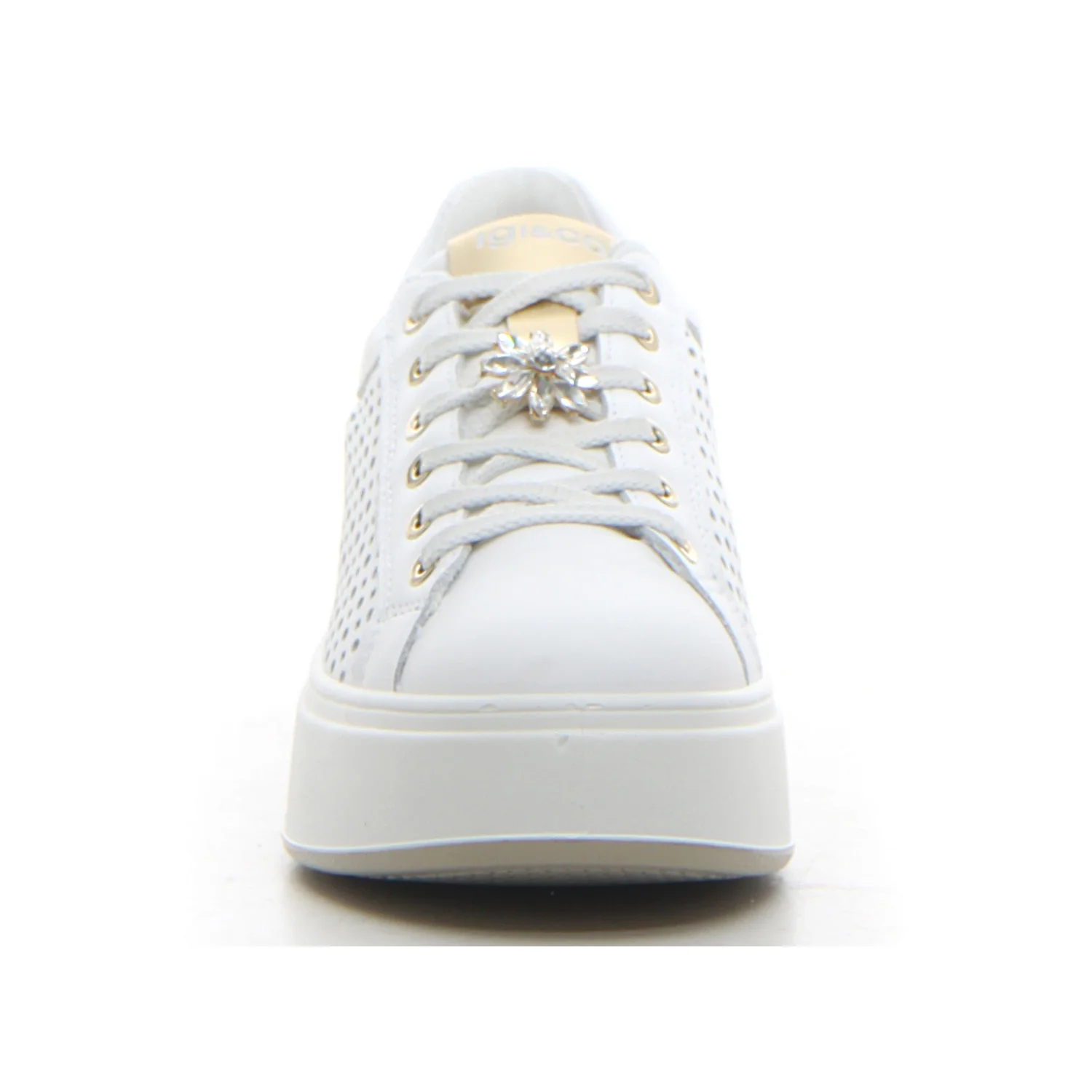 Sneaker con zeppa bianco - Image 3