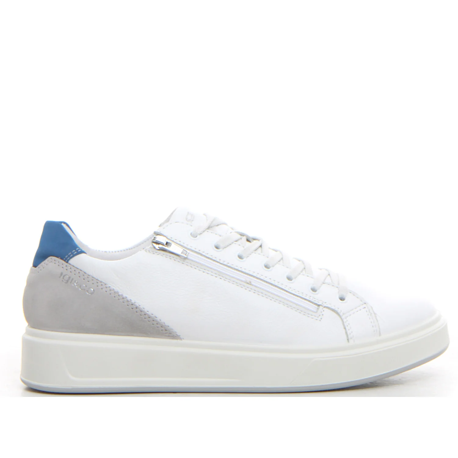 Sneaker con zip bianco