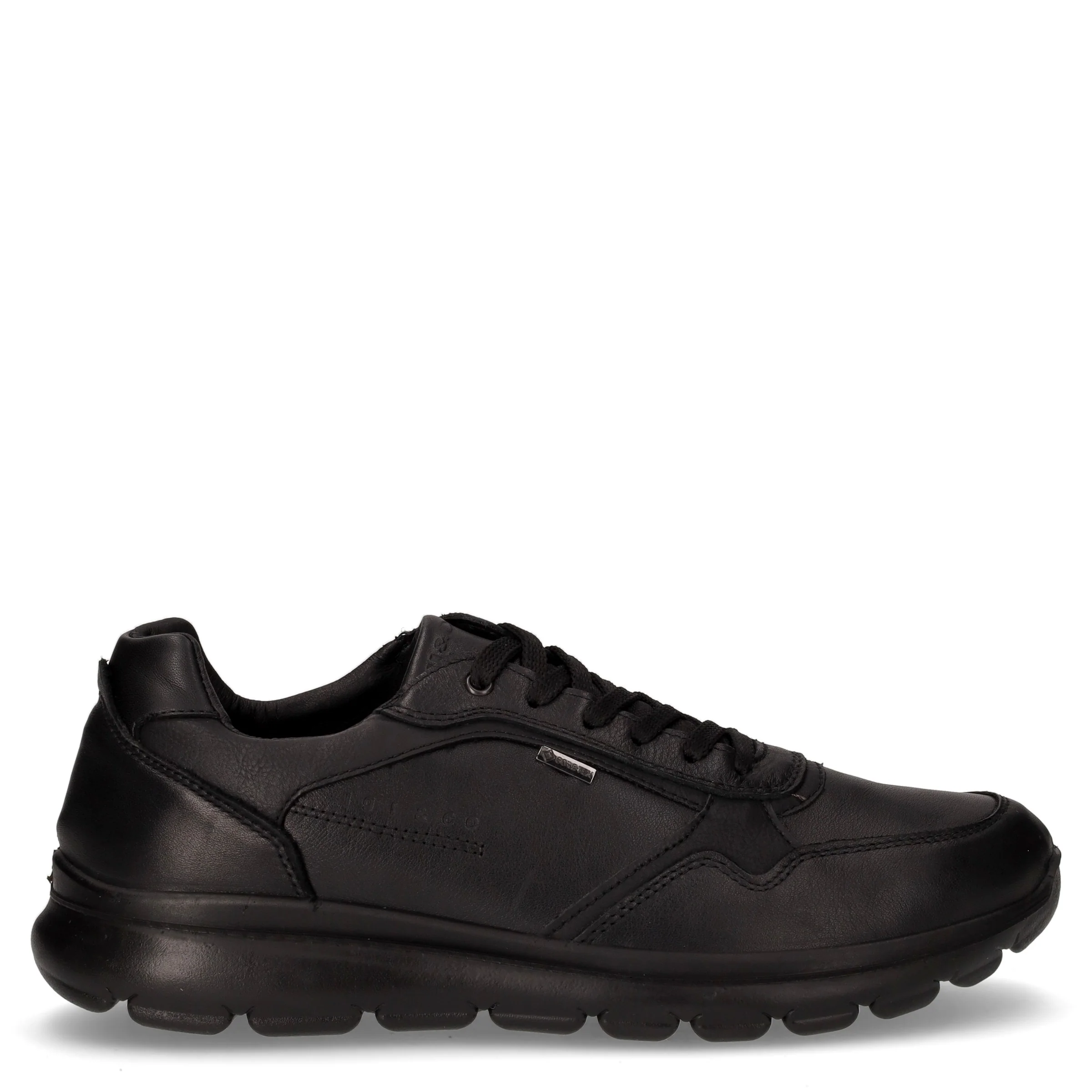 Snealer sportiva in pelle nero