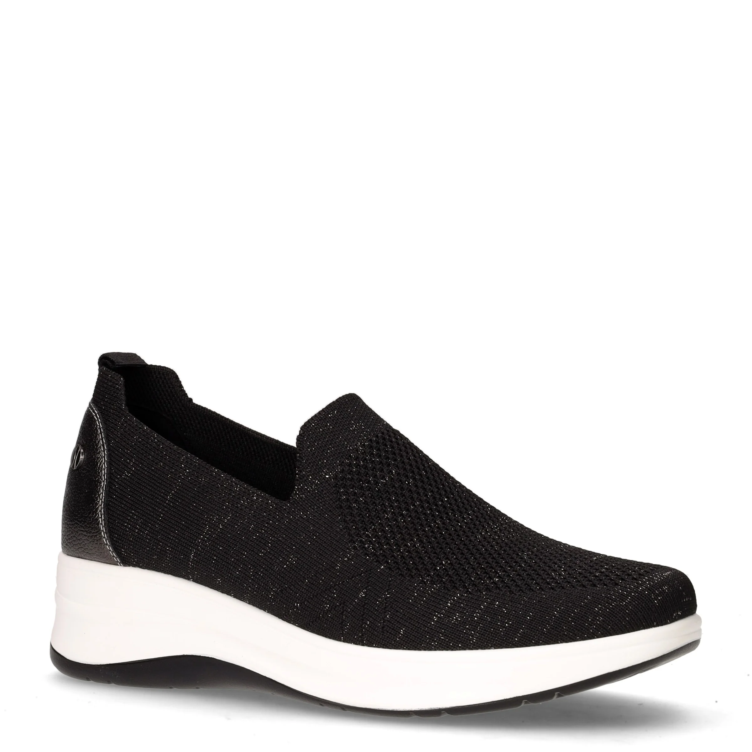 Sneaker slip on in tessuto nero - Image 2