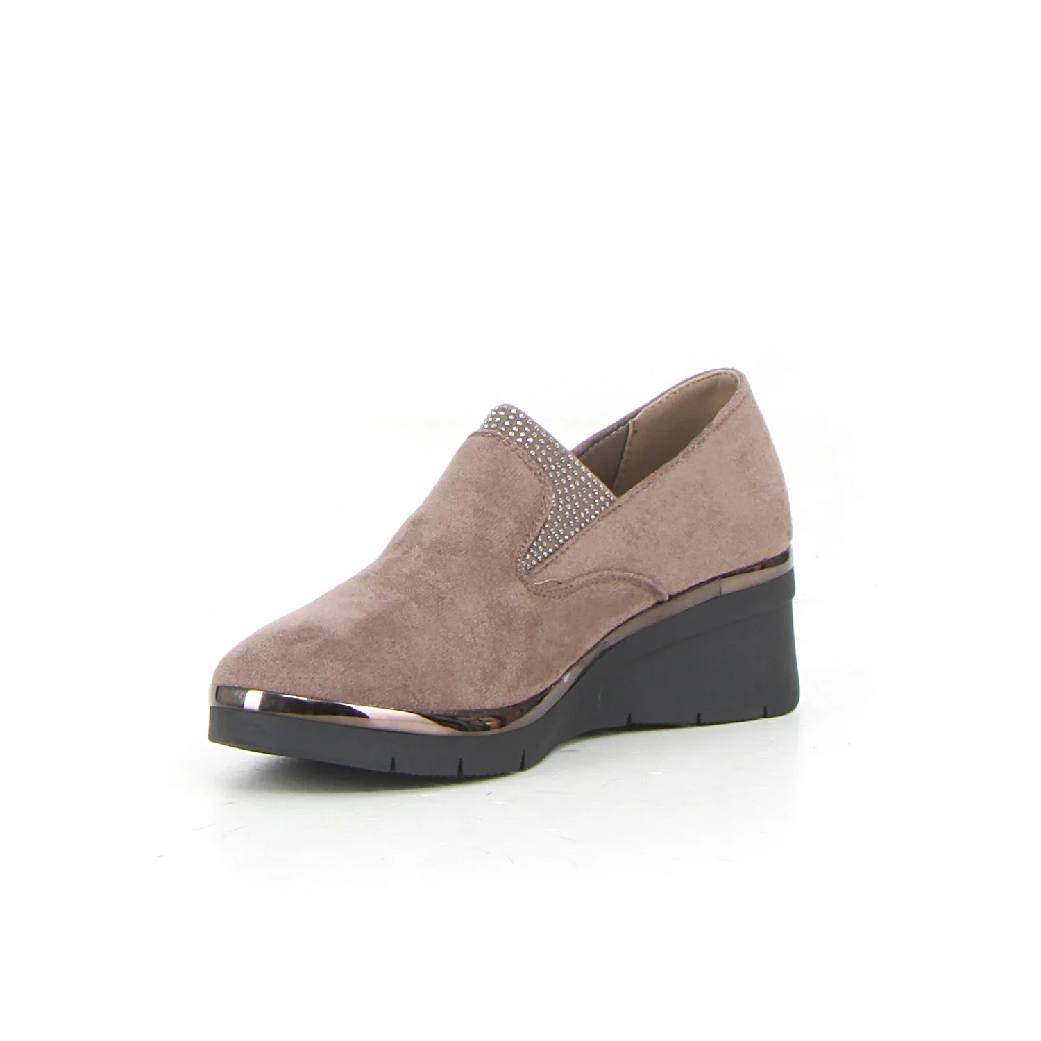 Mocassino con zeppa kaki - Image 3