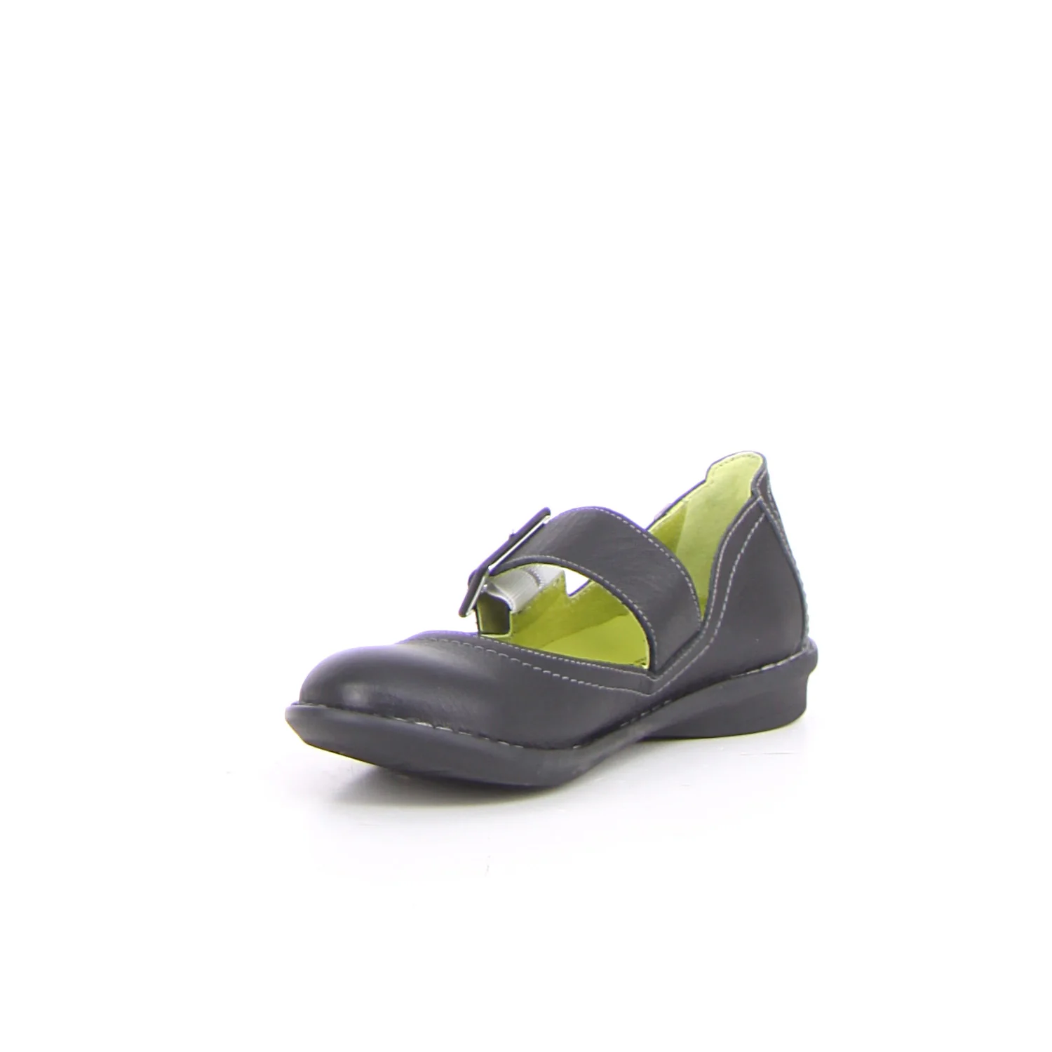 Ballerina casual in pelle nero - Image 3