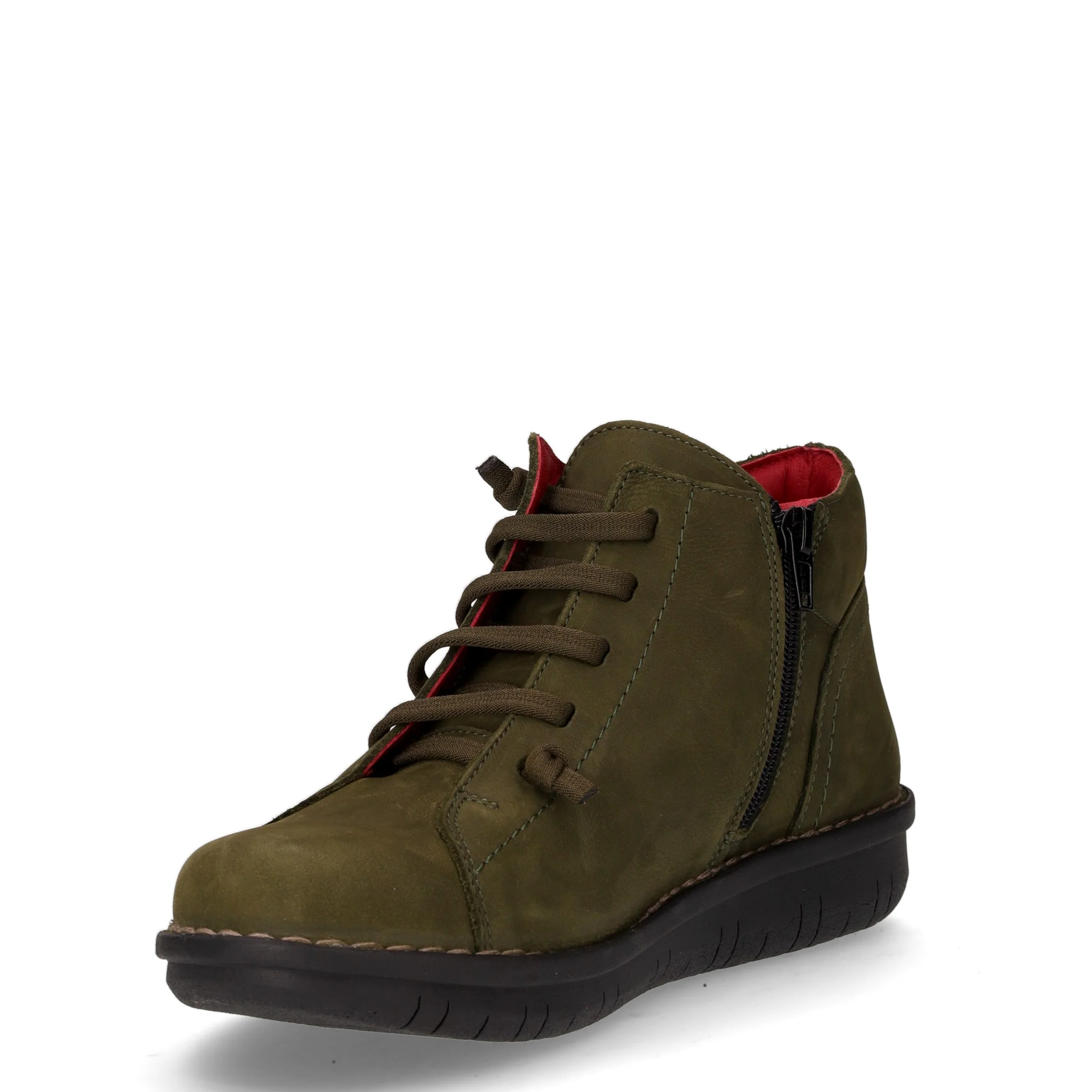 Polacchino sportivo in pelle verde militare - Image 3