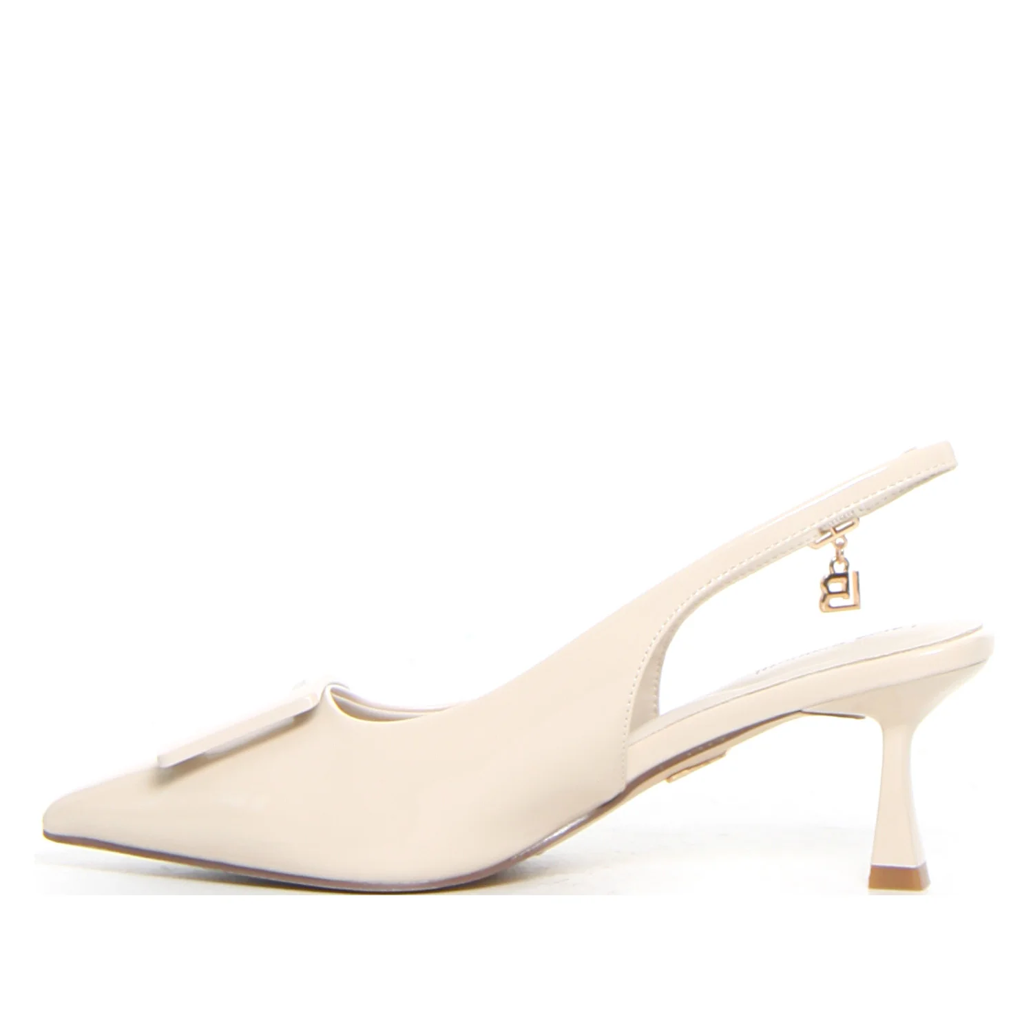 Décolleté slingback a punta nut patent - Image 2