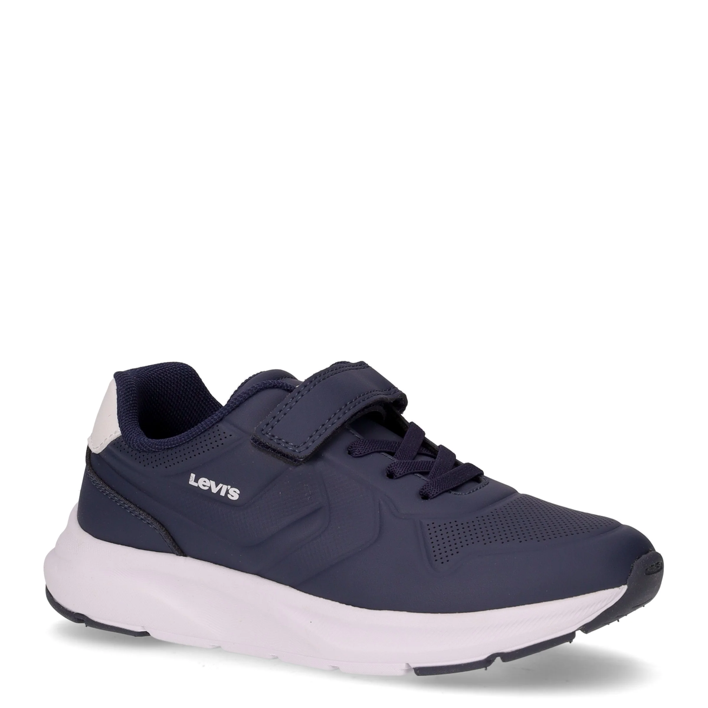 Sneaker bambino in ecopelle navy bianco - Image 2