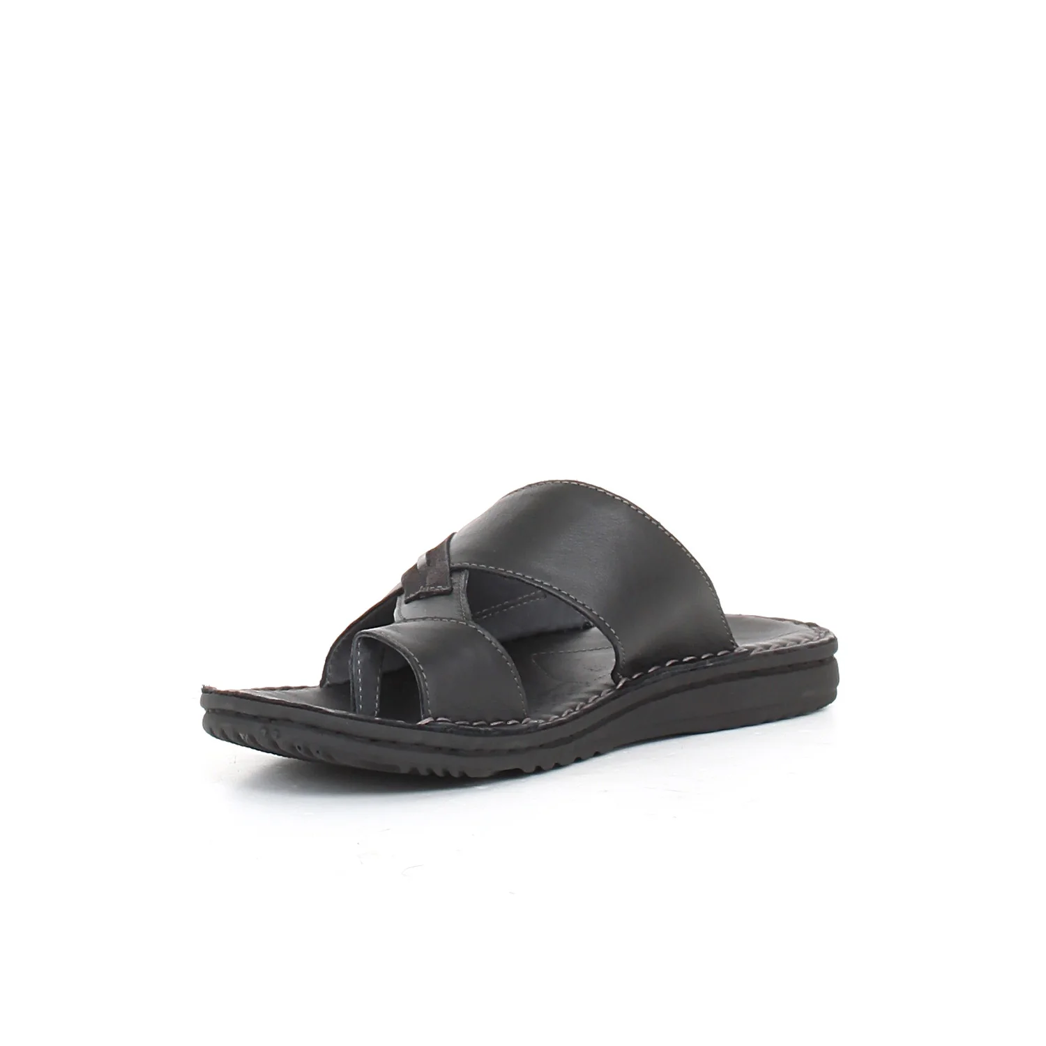 Ciabatta aperta in pelle nero - Image 3