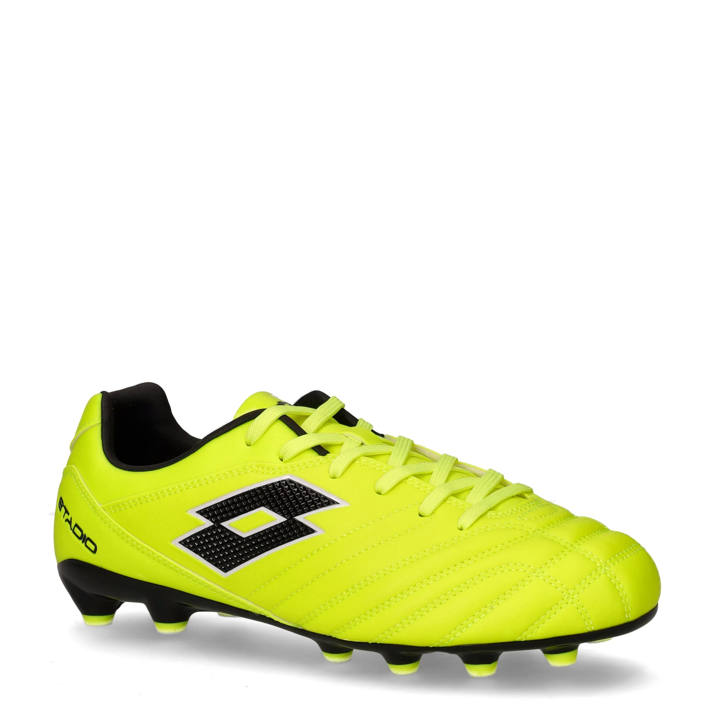 Scarpa da calcio da ragazzo in ecopelle giallo fluo - Image 2
