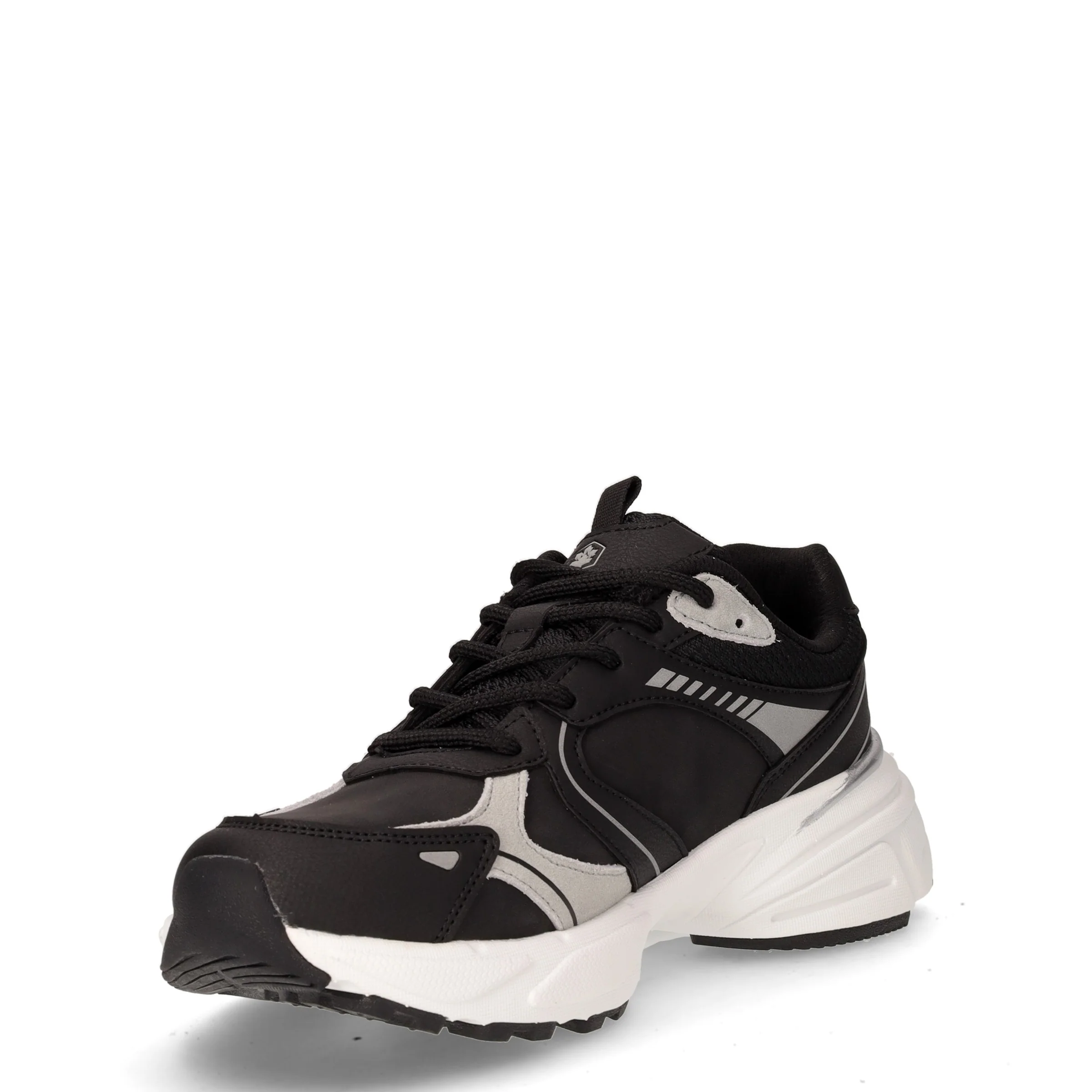 Money sneaker in ecopelle nero argento - Image 3