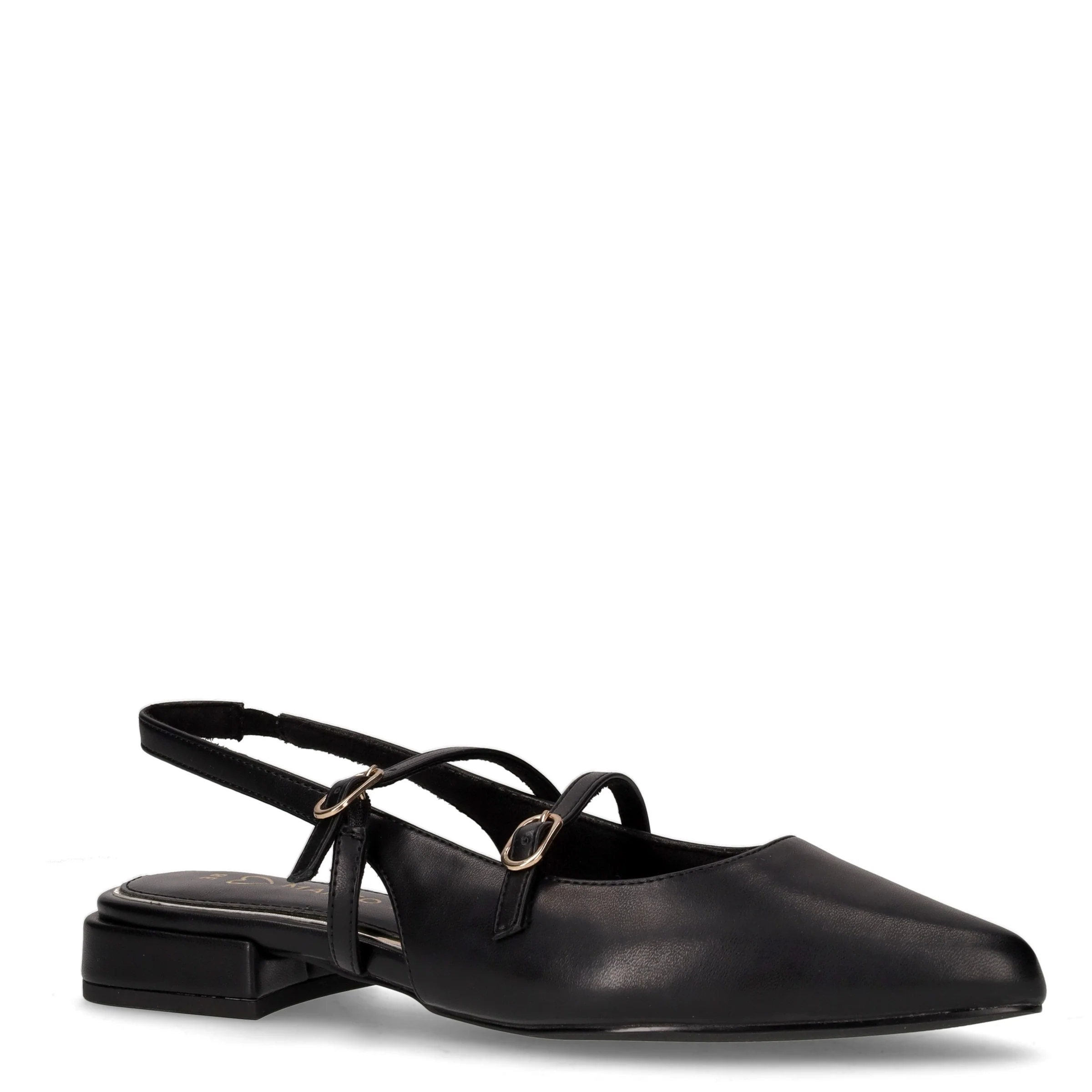 Sandalo slingback a punta nero - Image 2