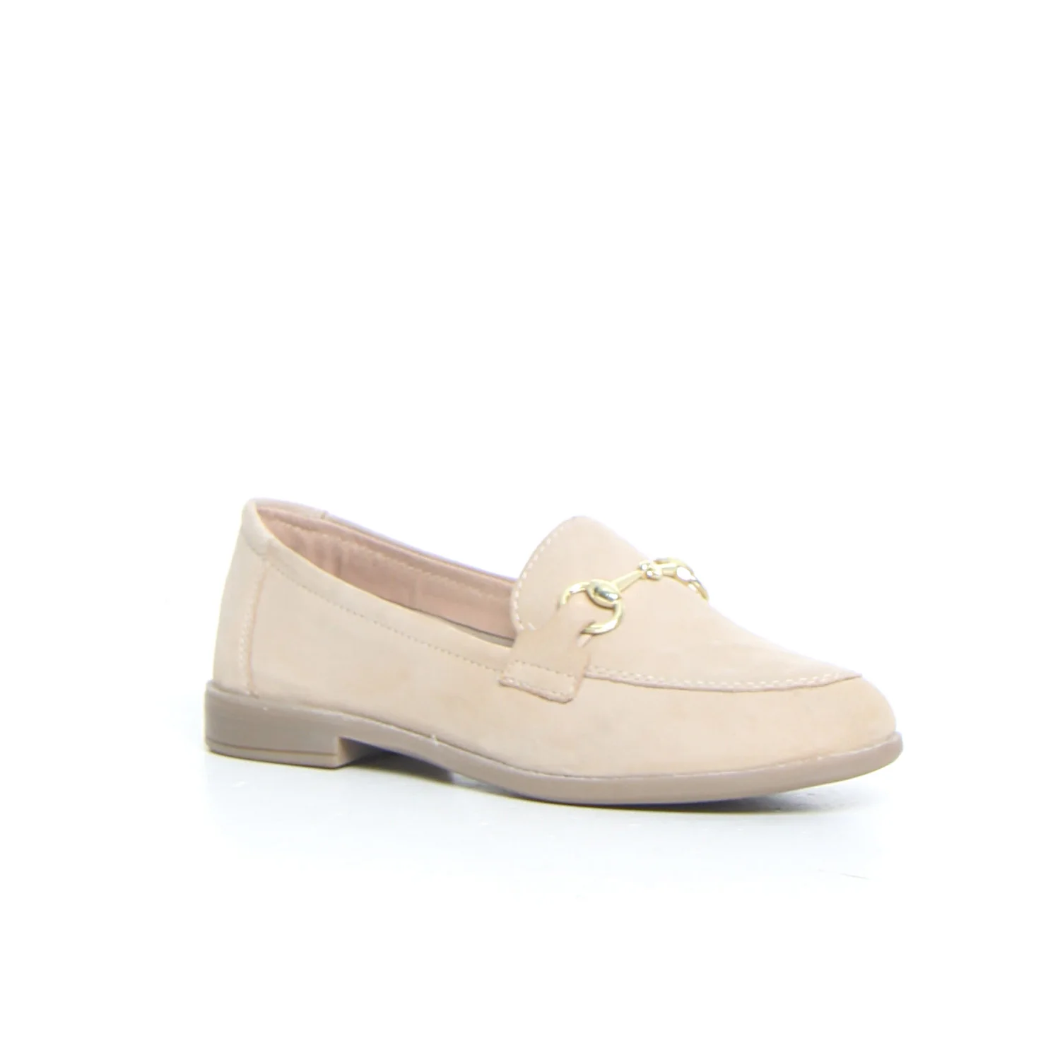 Mocassino  con staffa beige suede - Image 2