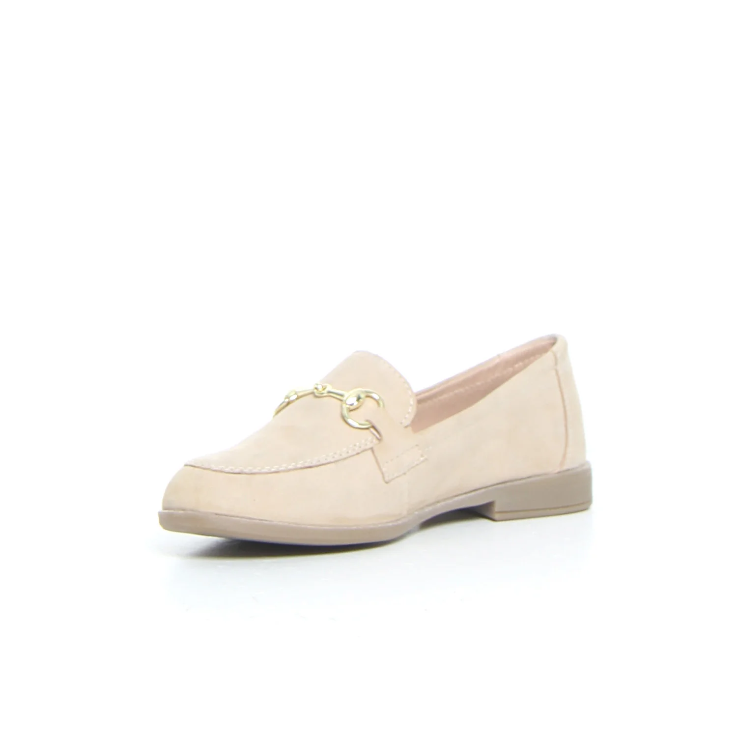 Mocassino  con staffa beige suede - Image 3