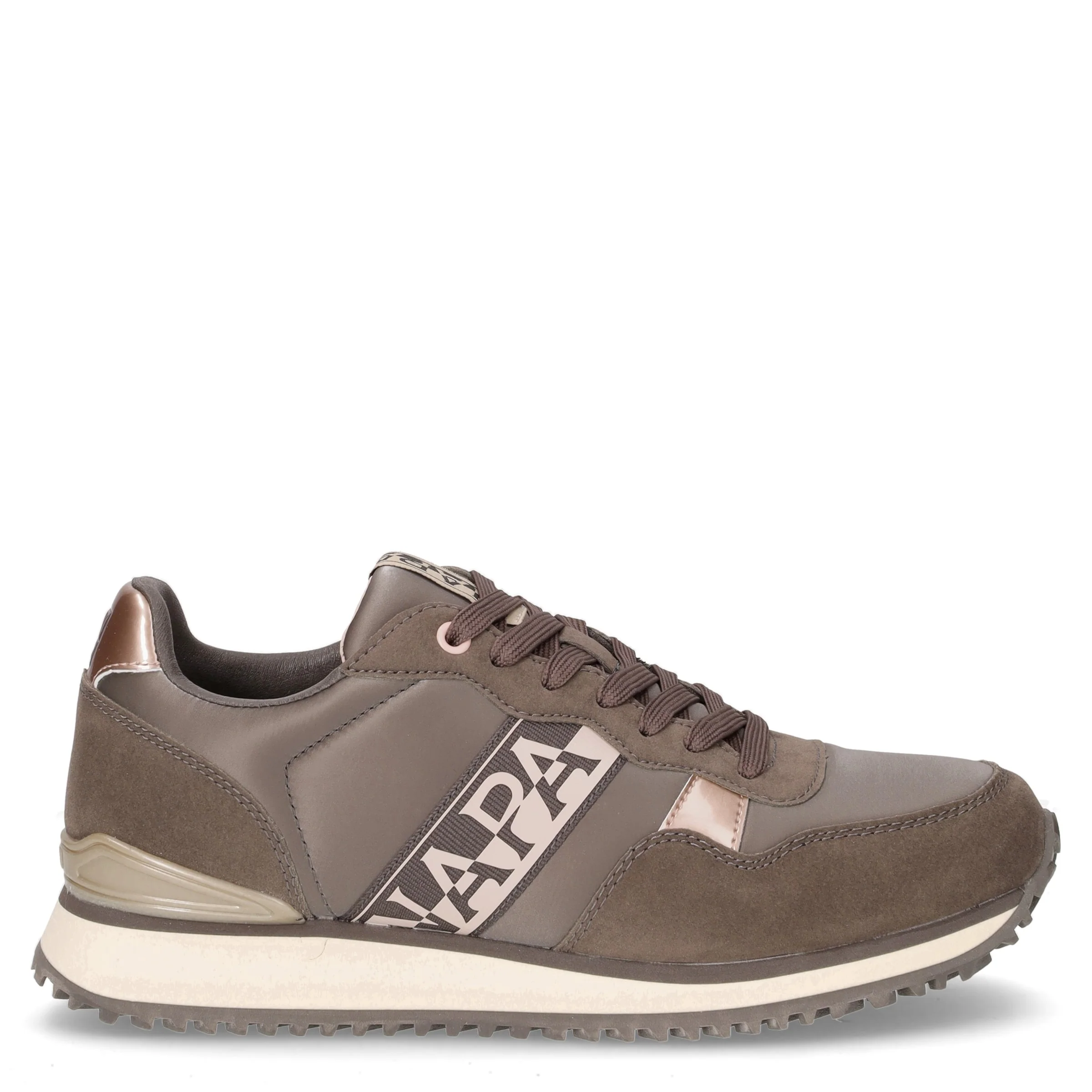 Astra sneaker in ecopelle marrone rosa