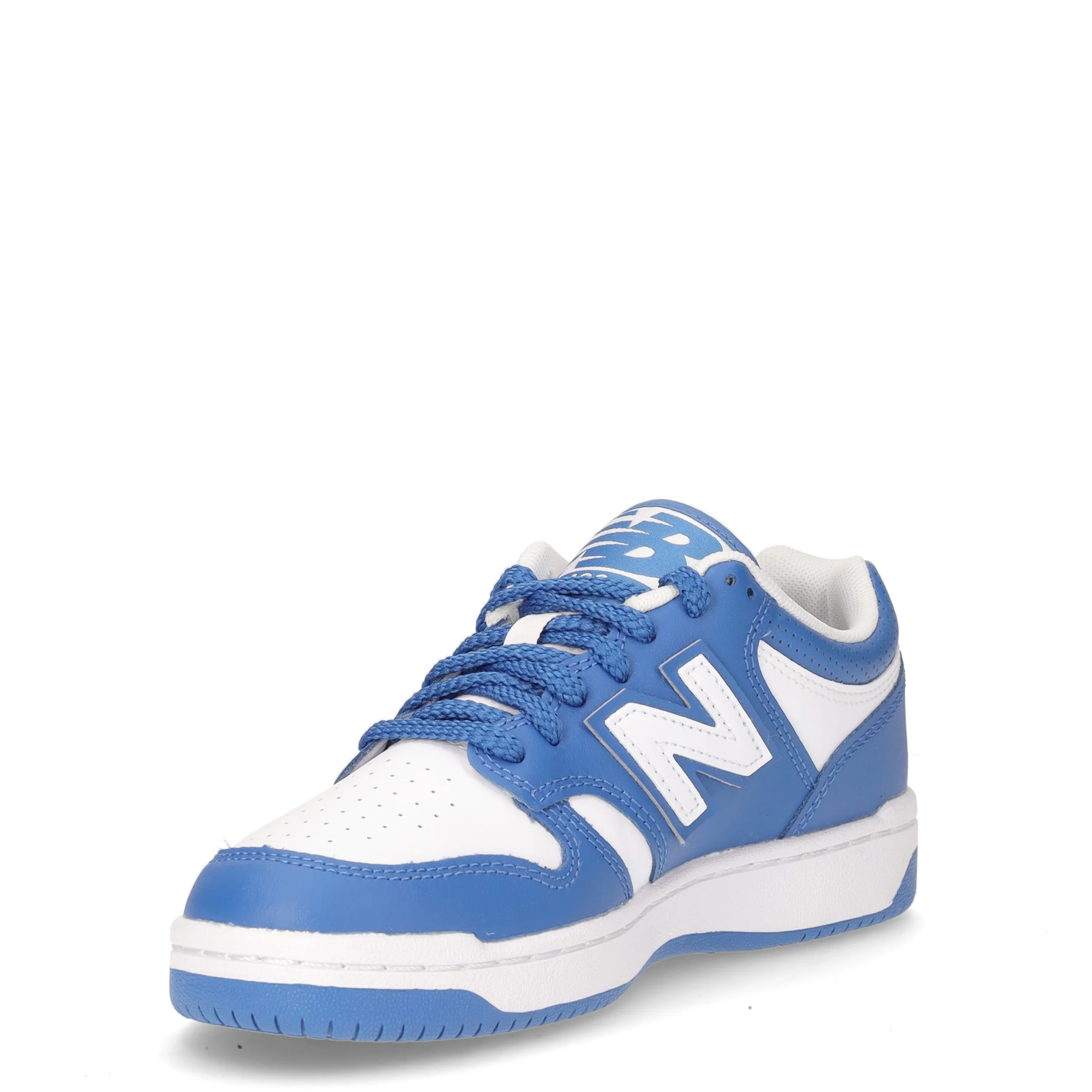 480 sneaker ragazzo in pelle blu agata bianco - Image 3
