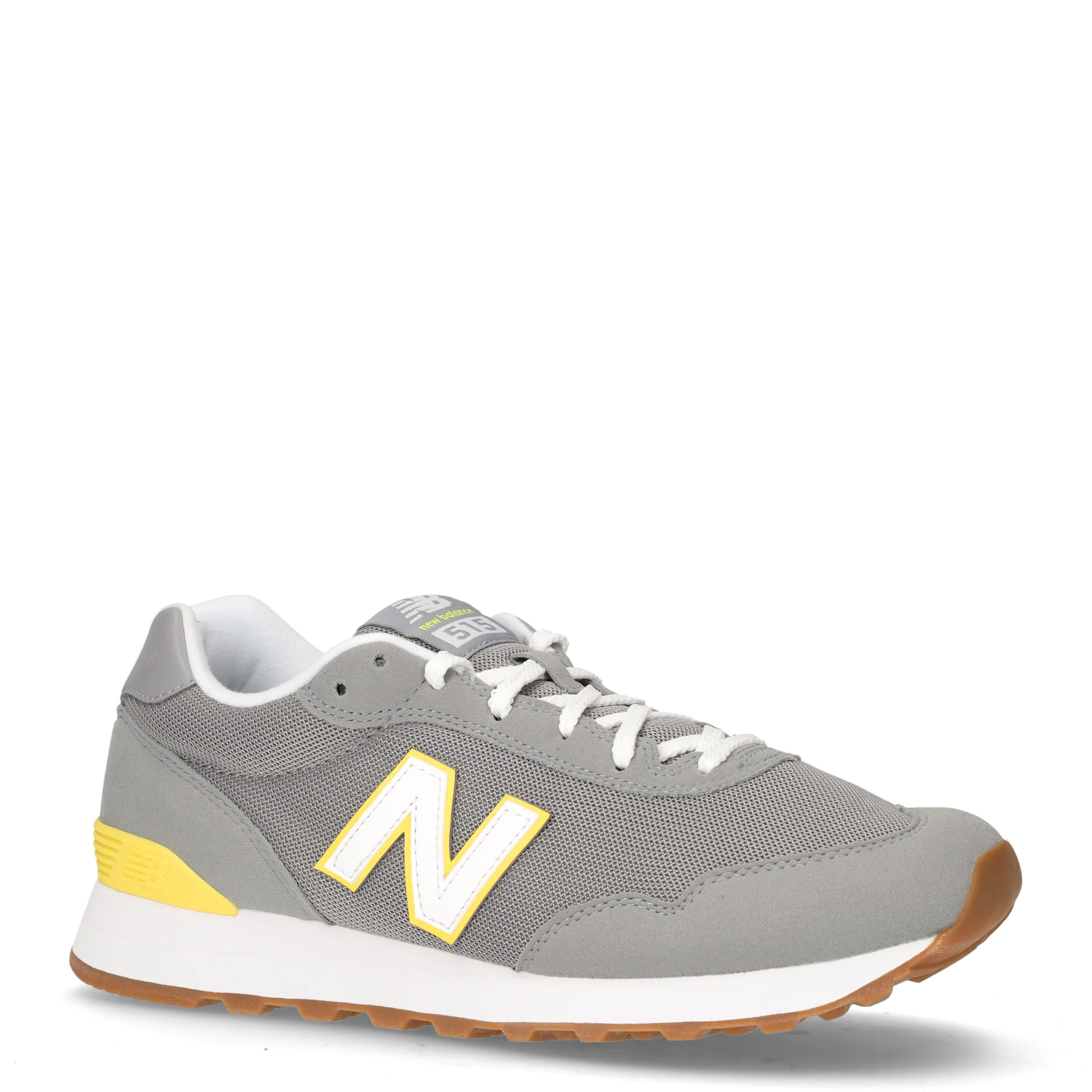 515 sneaker in ecopelle e tessuto grigio giallo - Image 2