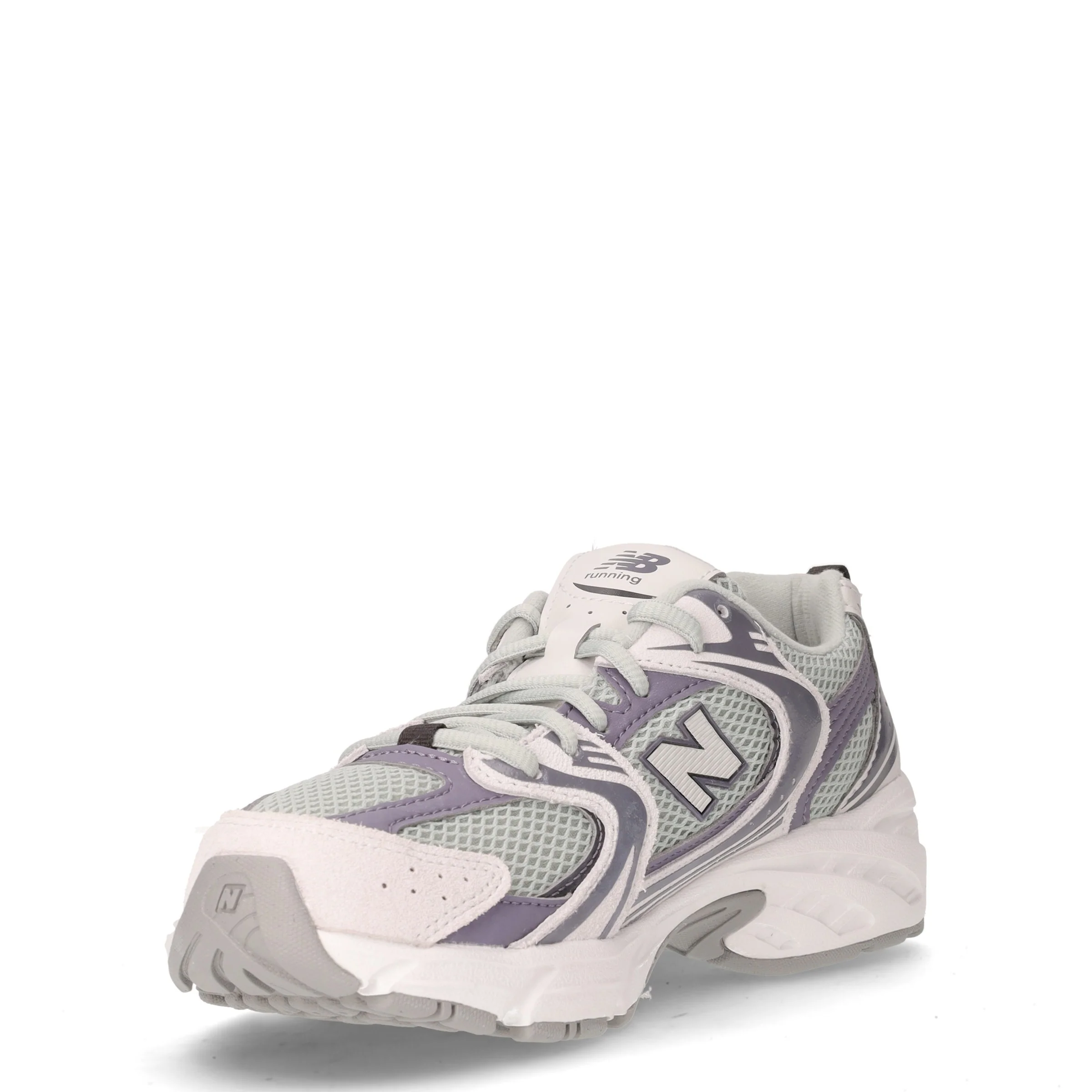 530 sneaker ragazza in ecopelle e tessuto grigio verde - Image 3