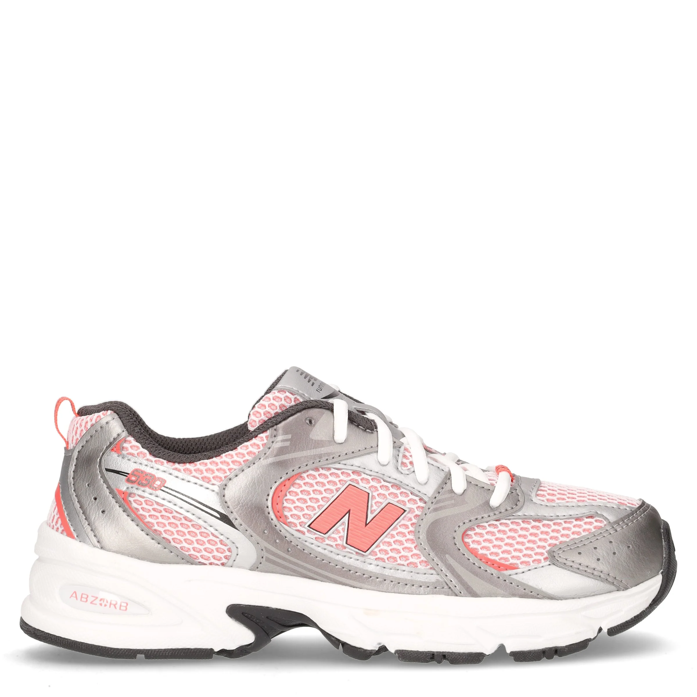 530 sneaker ragazza in ecopelle grey rose