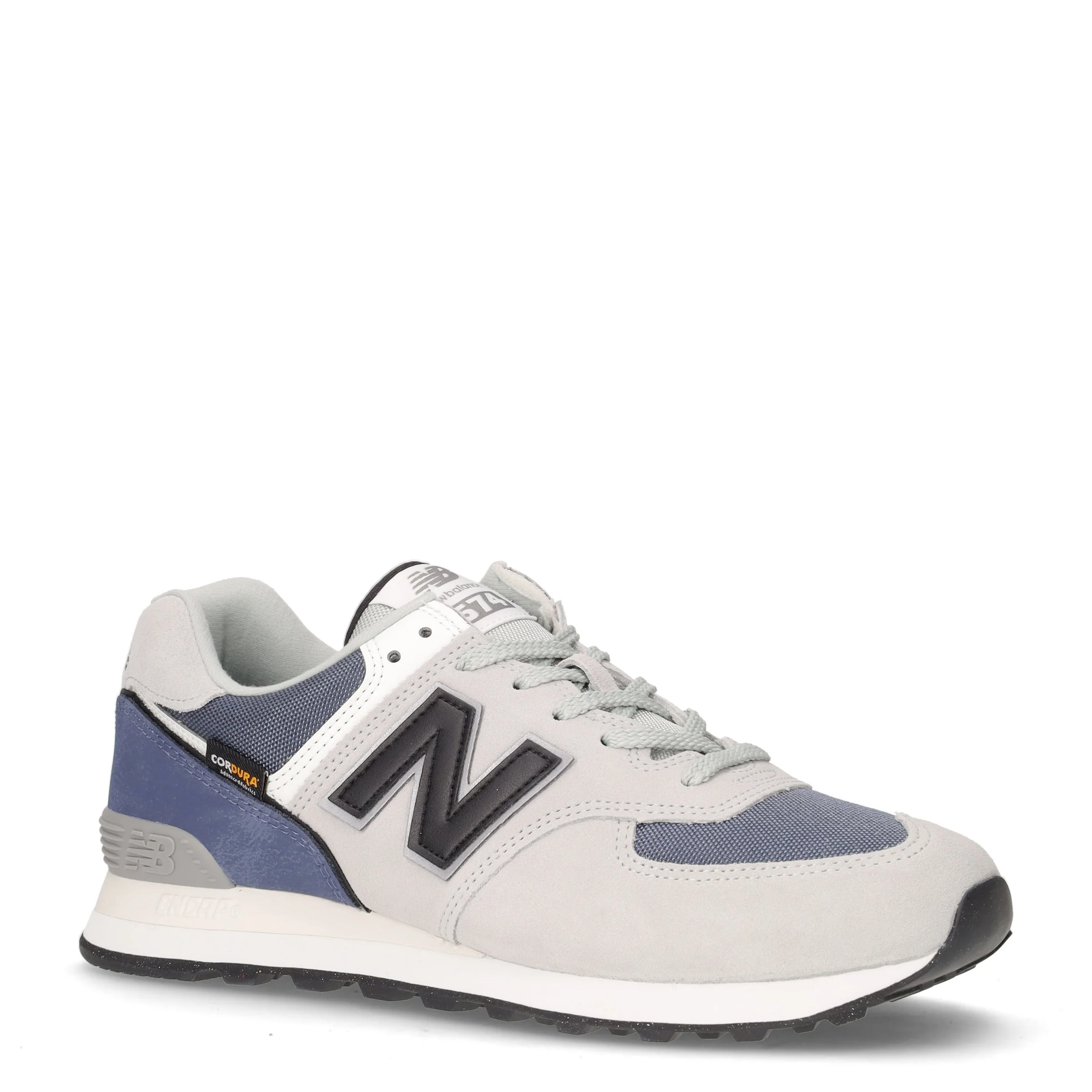 574 sneaker in pelle e tessuto grigio chiaro - Image 2