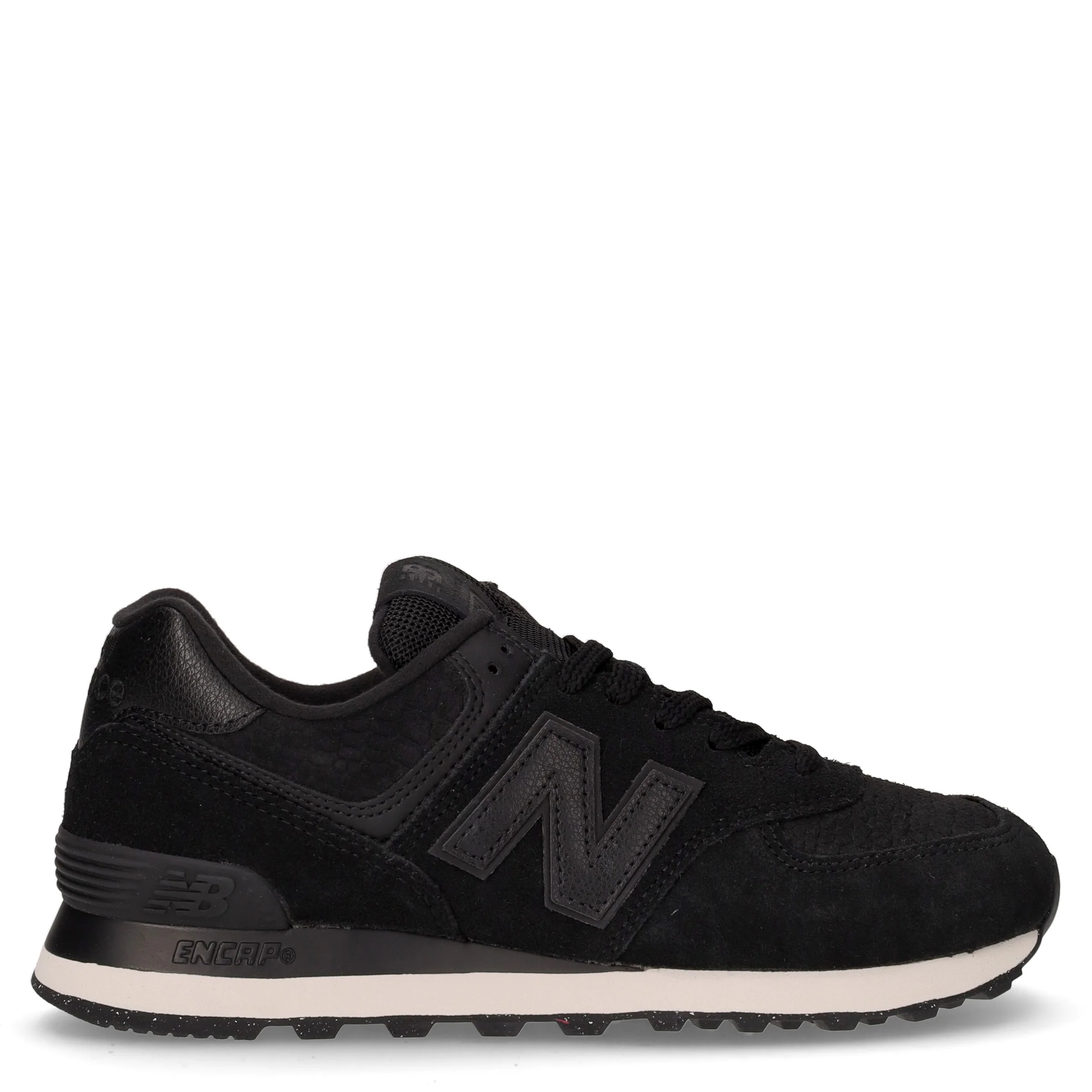574 sneaker in pelle nero