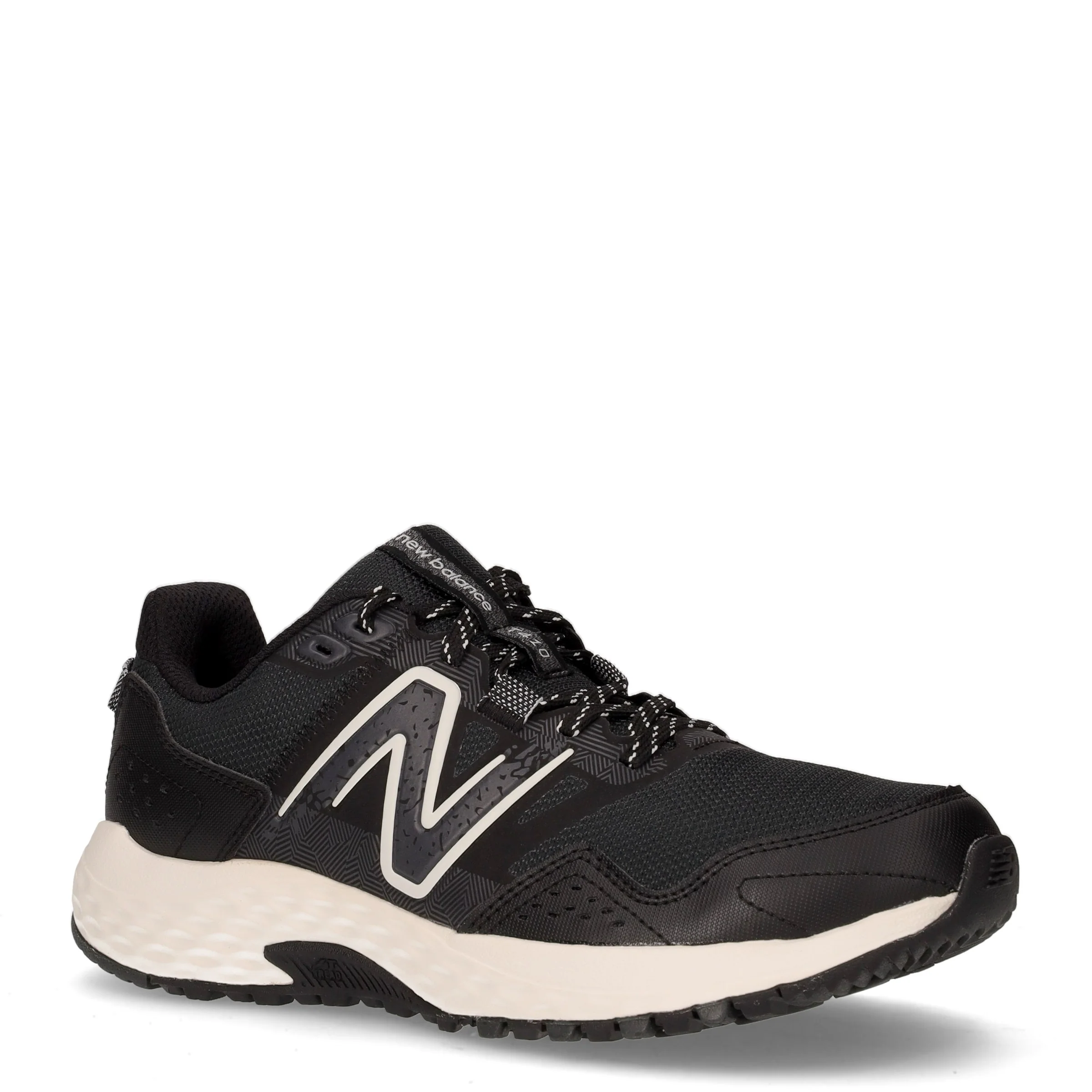 T 410 scarpa da running in mesh ed ecopelle nero - Image 2