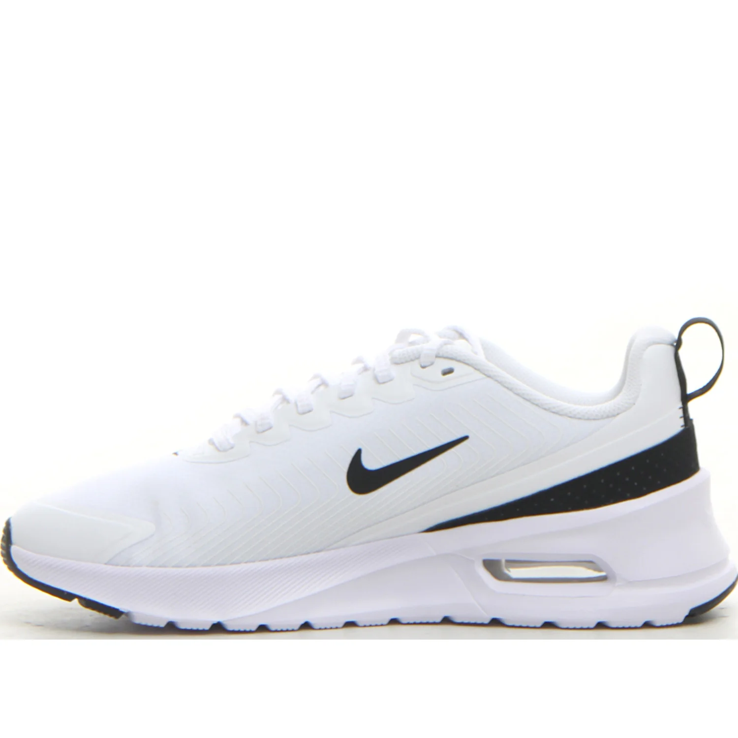 Air Max Nuaxis sneaker in tessuto ed ecopelle bianco nero - Image 2