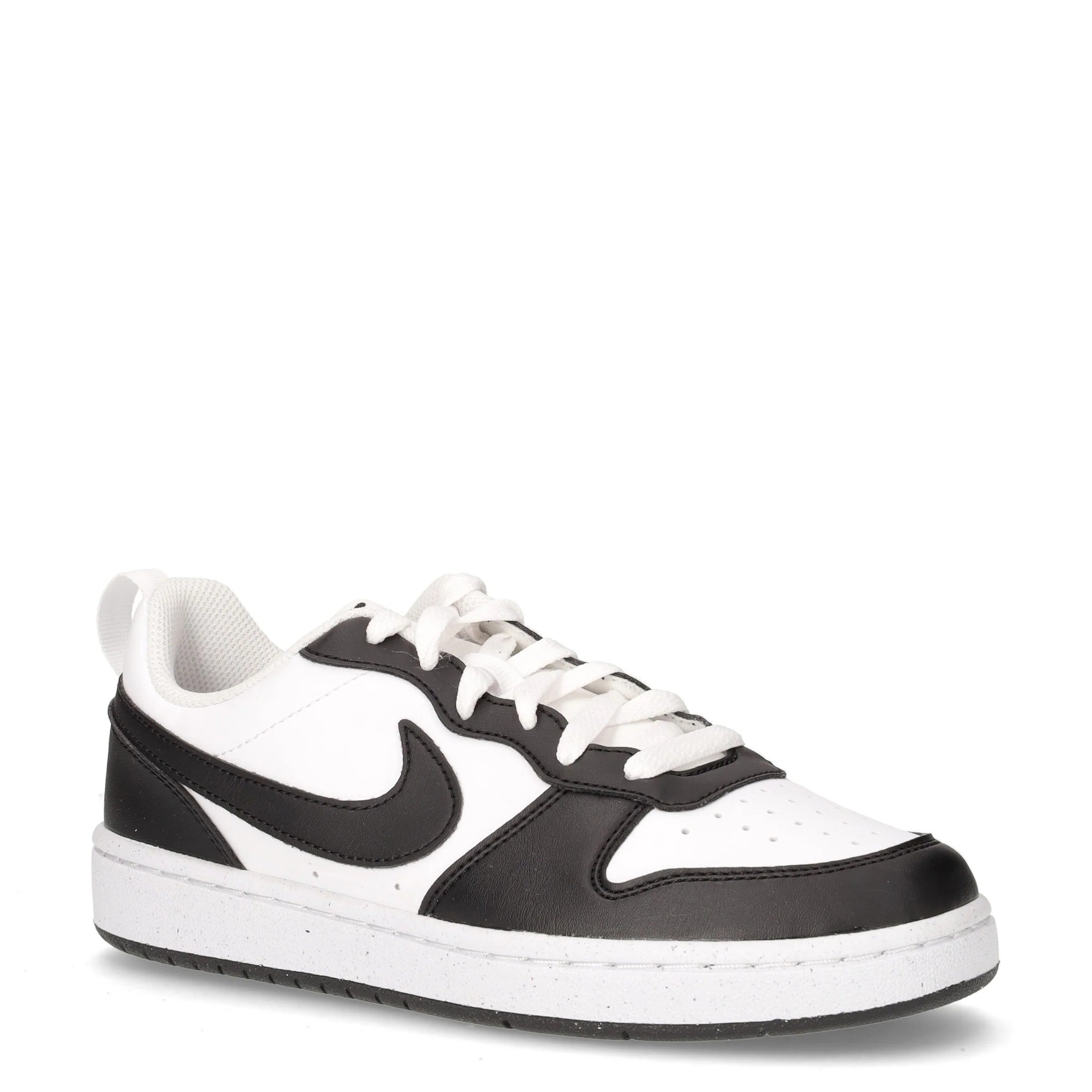 Court Borough Low Recraft sneaker ragazzo in ecopelle bianco nero - Image 2