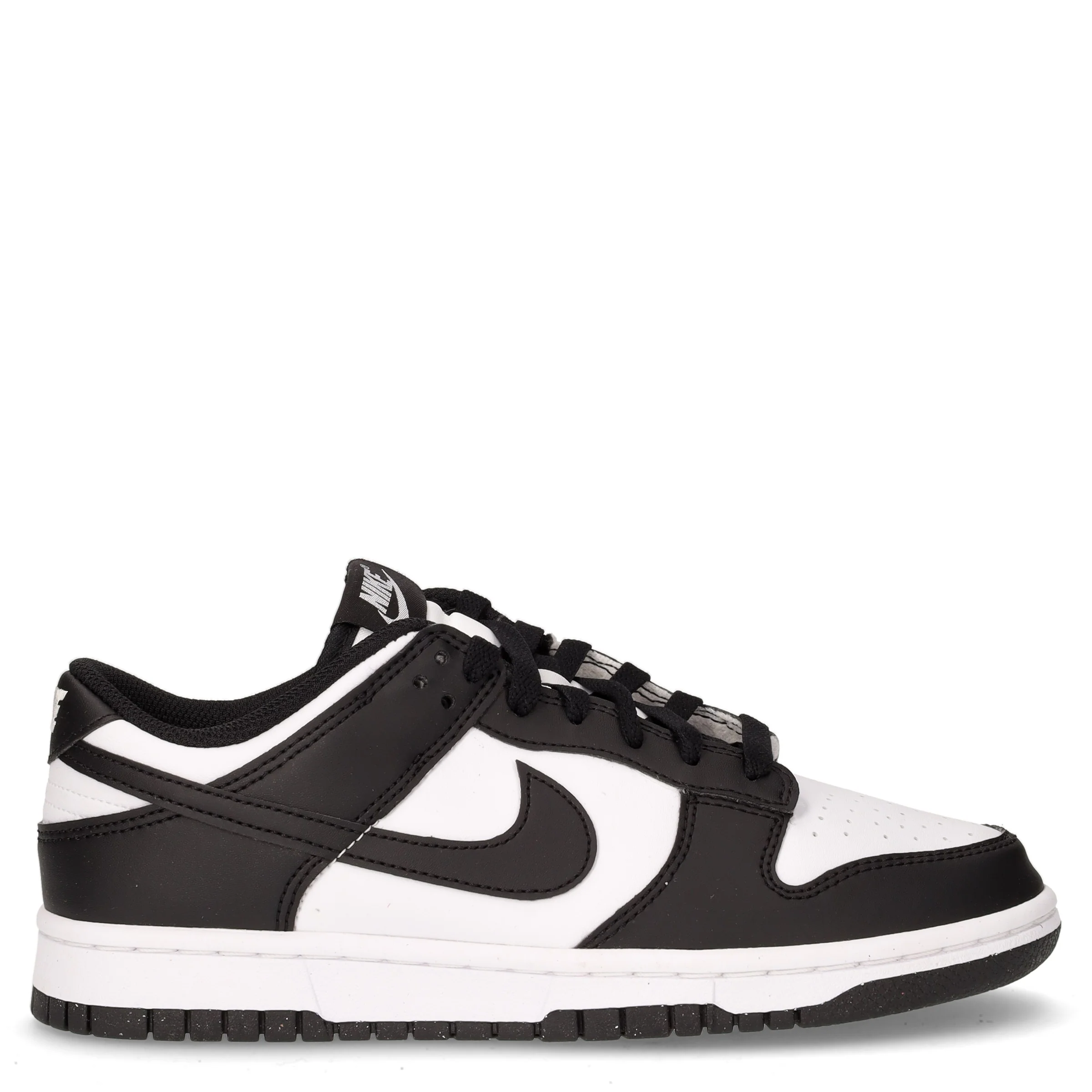 Dunk Low sneaker in pelle bianco nero