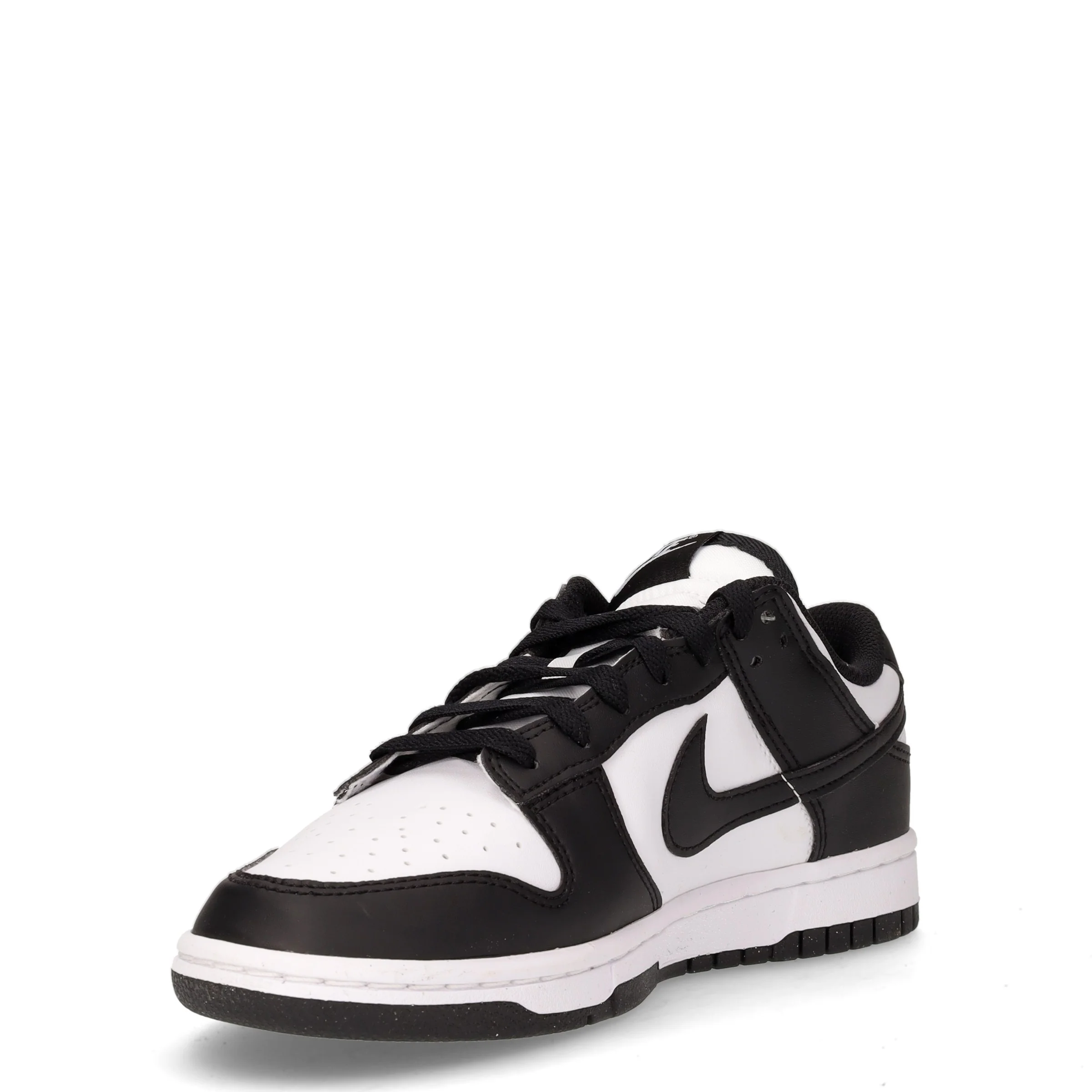 Dunk Low sneaker in pelle bianco nero - Image 3