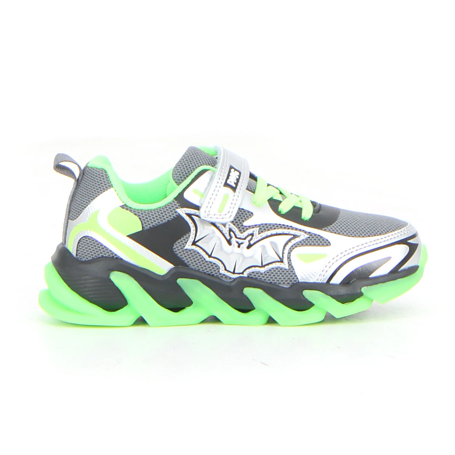 Sneaker bambino grigio argento
