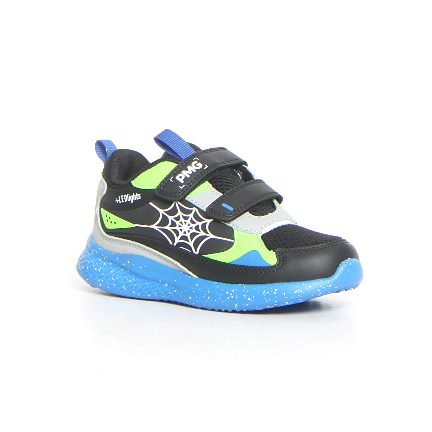Sneaker con luci da bambino grigio nero - Image 2