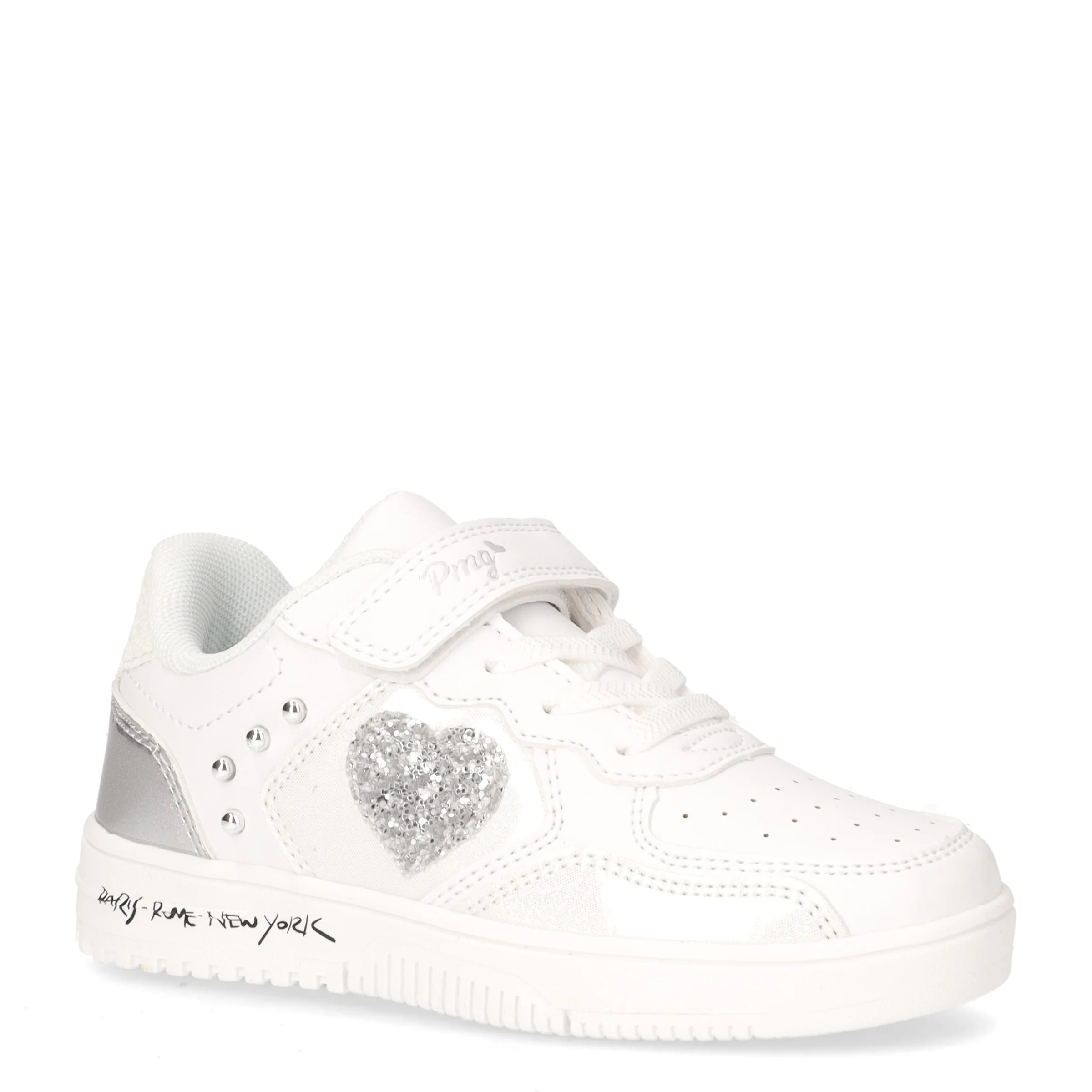 Sneaker in ecopelle bambina bianco - Image 2
