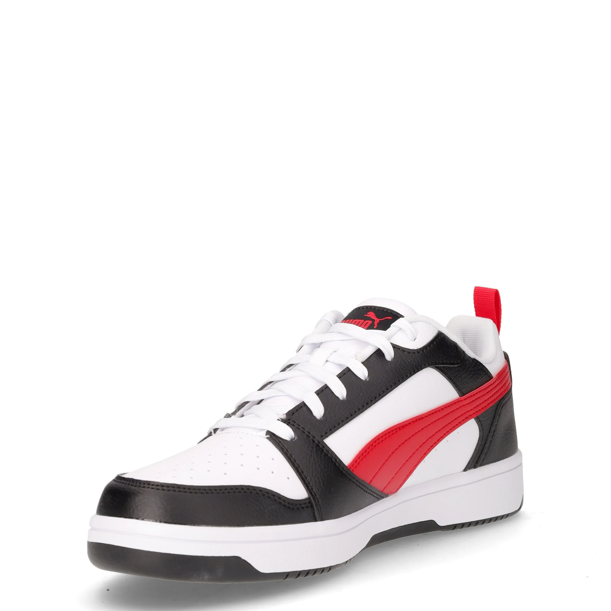 Rebound v6 Low sneaker in ecopelle bianco nero rosso - Image 3
