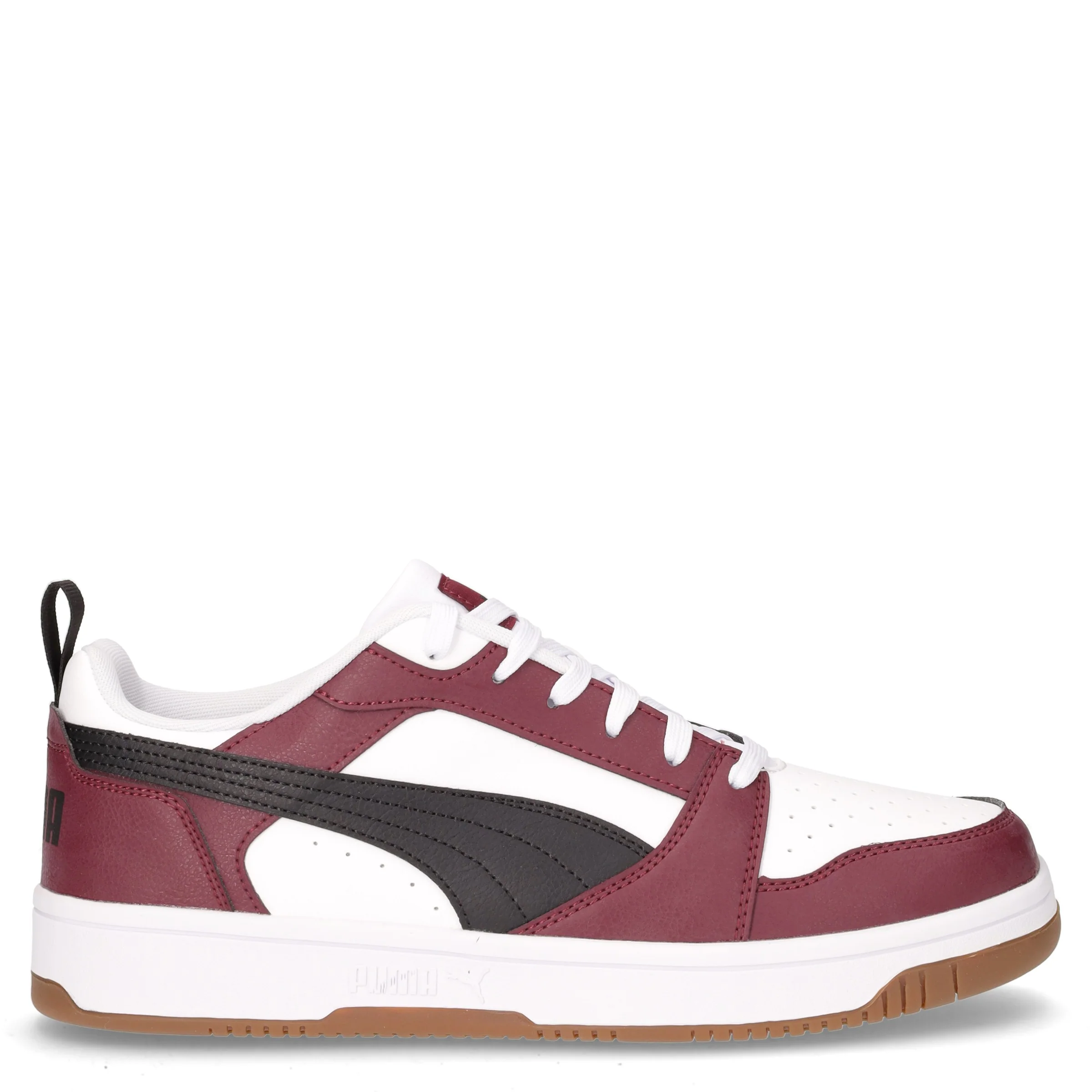 Rebound v6 low sneaker in ecopelle nero bianco