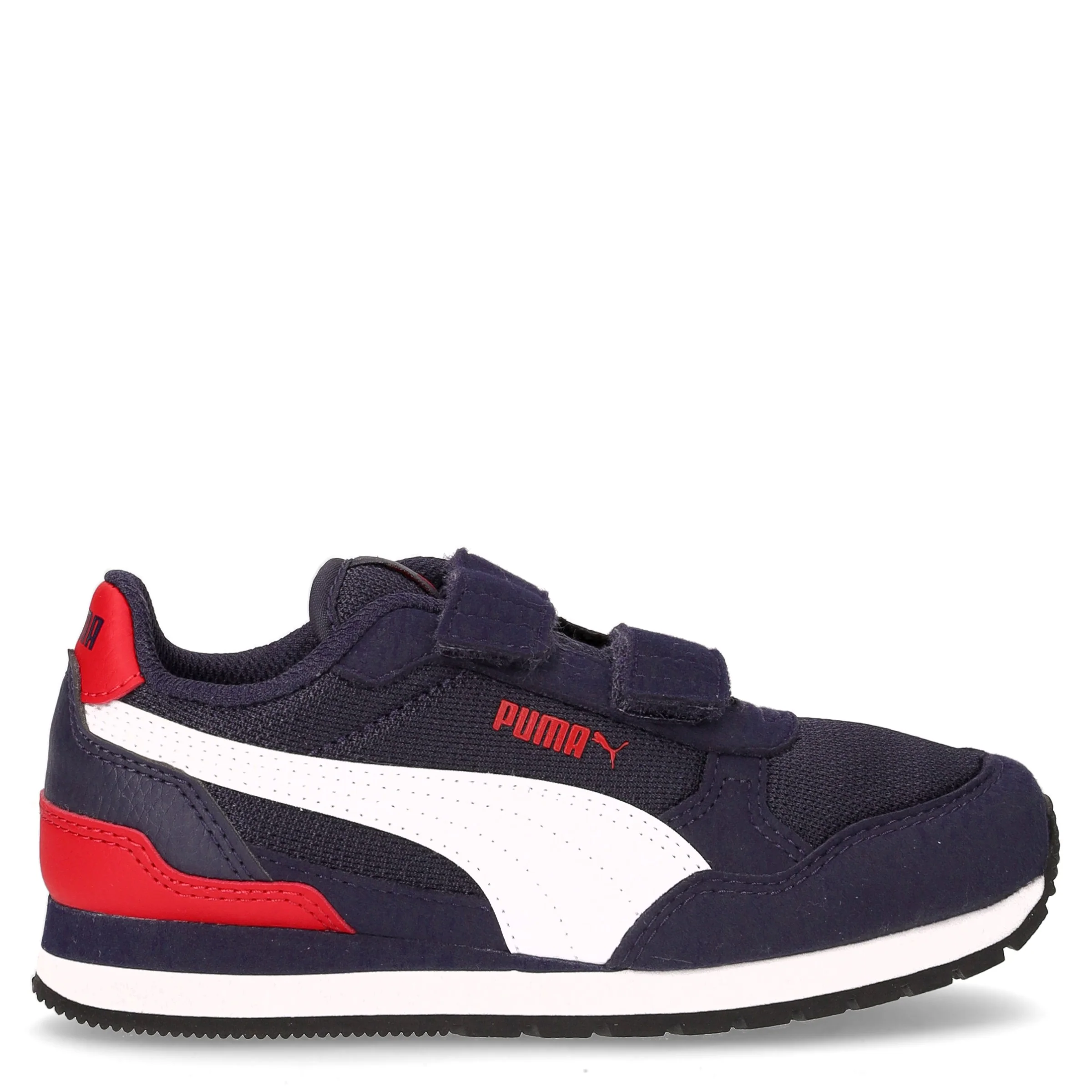 St Runner v4 sneaker bambino in ecopelle navy bianco