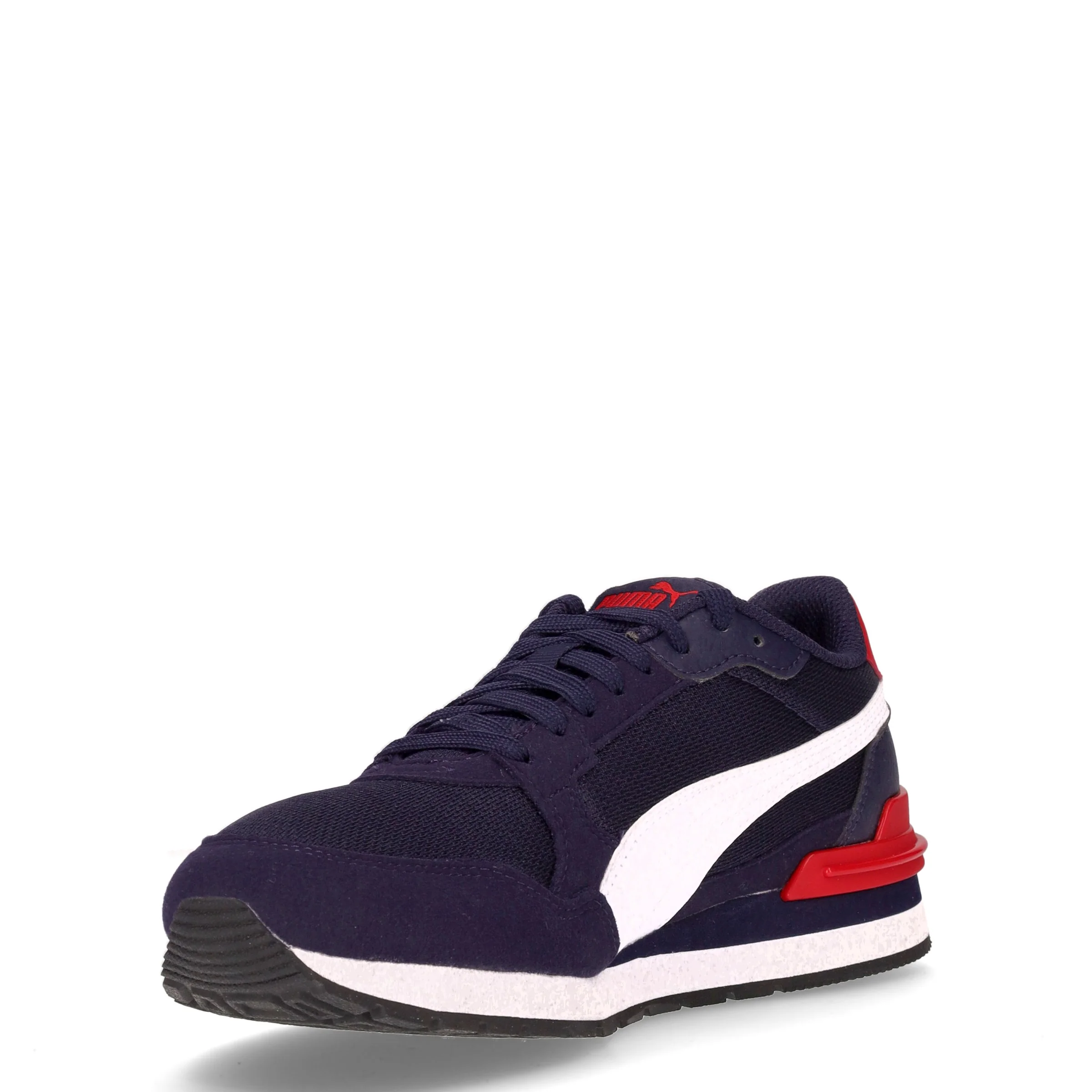 ST Runner v4 sneaker ragazzo in ecopelle navy bianco - Image 3