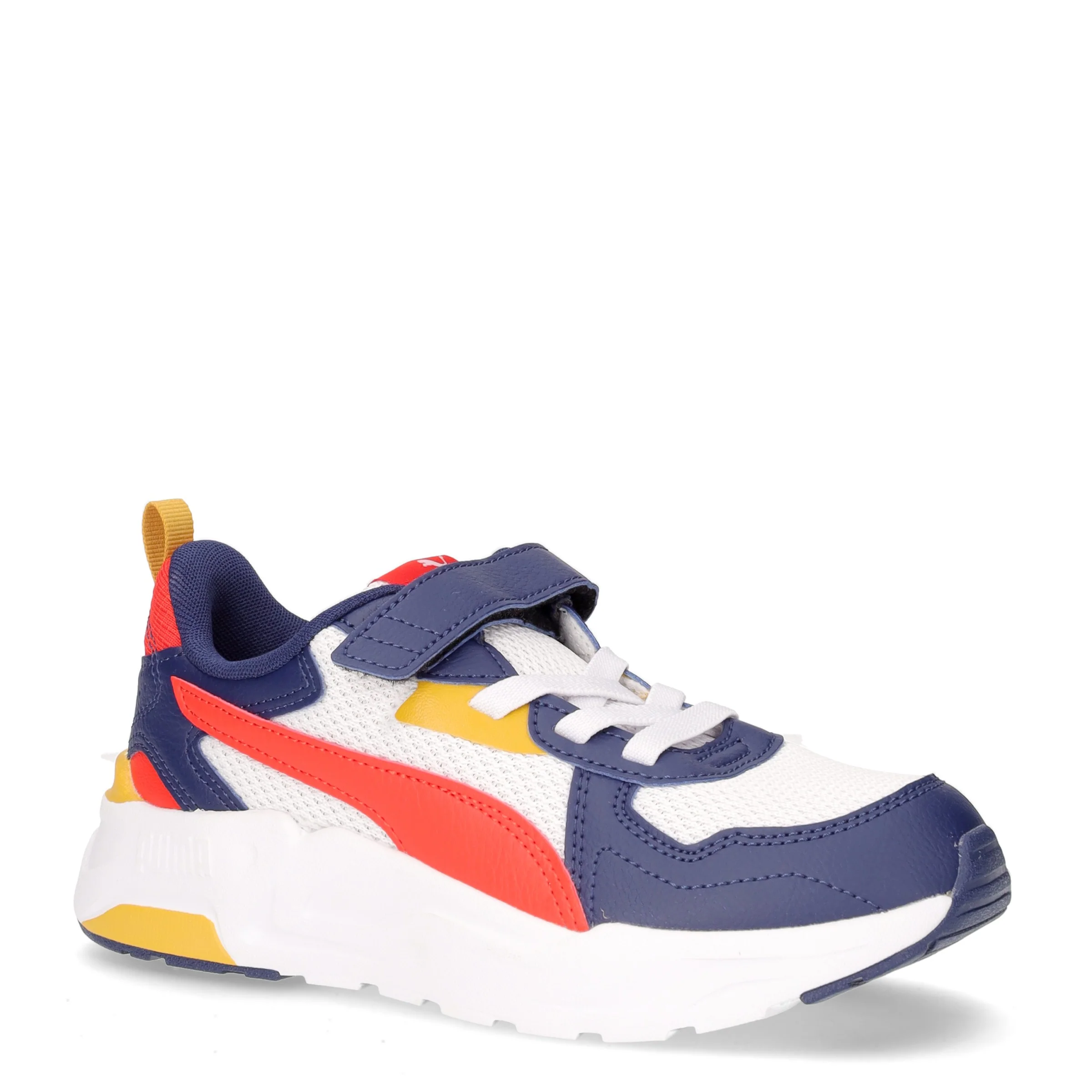Trinity Lite sneaker bambino in ecopelle e tessuto bianco blu - Image 2