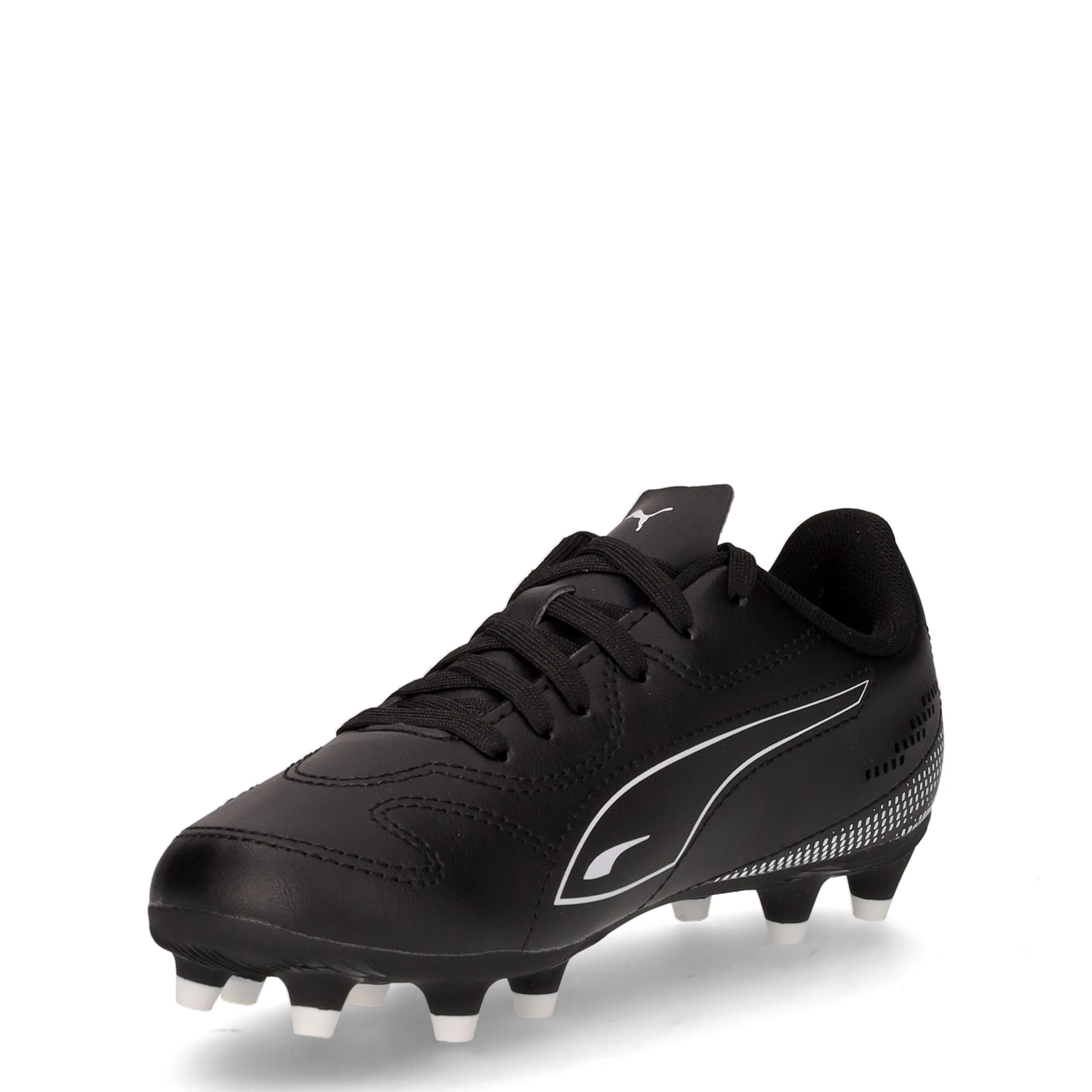 Vitoria II fg scarpa da calcio da bambino in ecopelle nero - Image 3