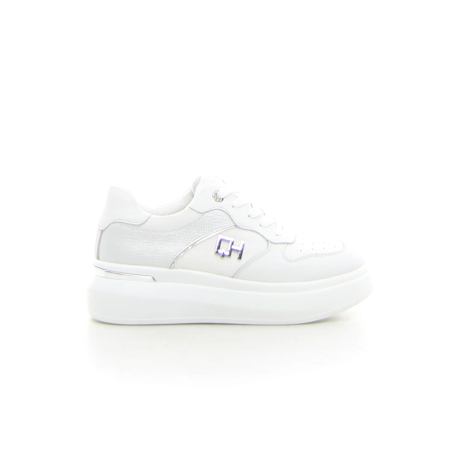 Sneaker con platform bianco
