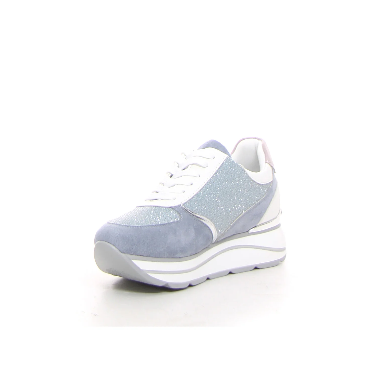 Sneaker con zeppa blu - Image 3