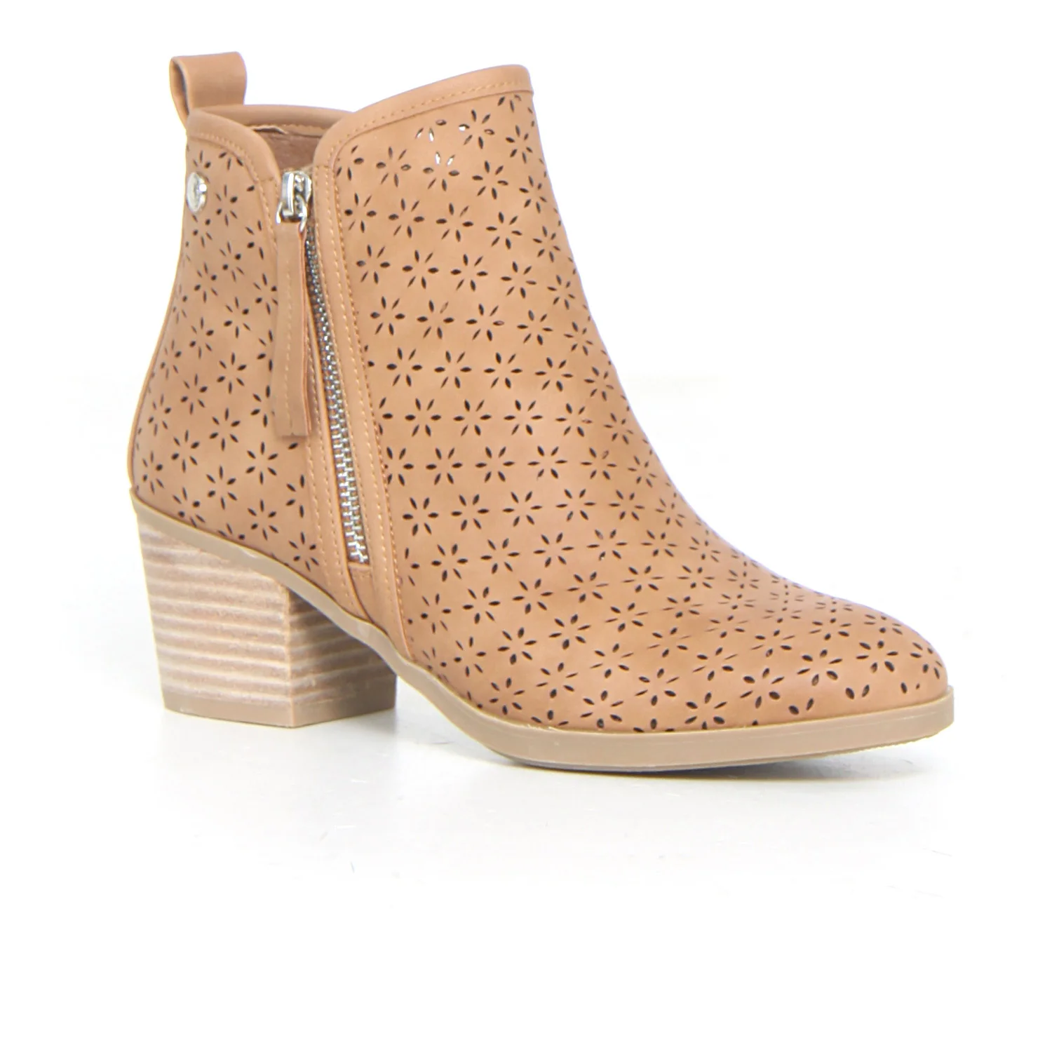 Stivaletto con zip camel - Image 2
